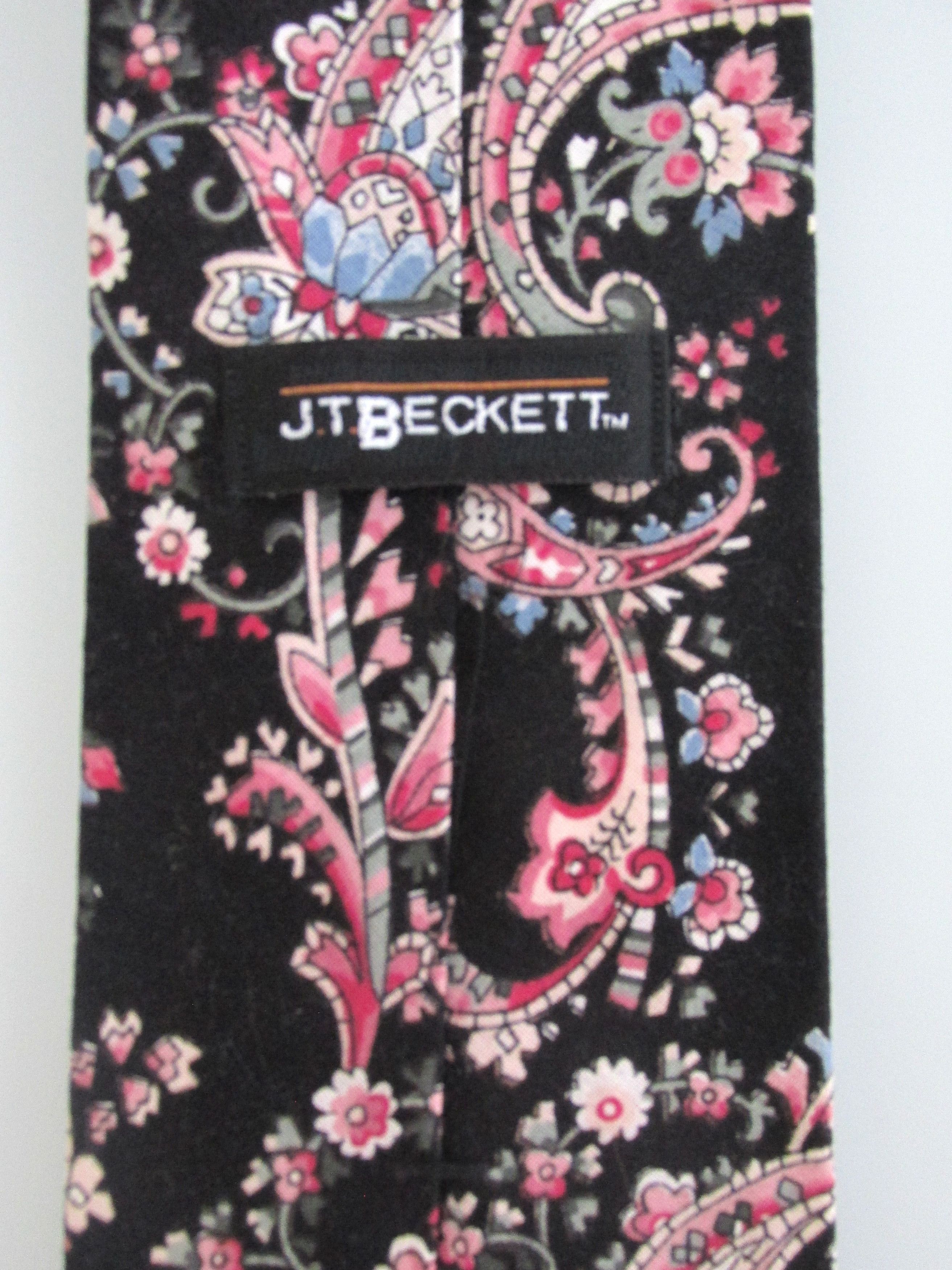 J.T. Beckett JT Beckett Vintage Men's Cotton Floral Tie Size ONE SIZE - 5 Thumbnail