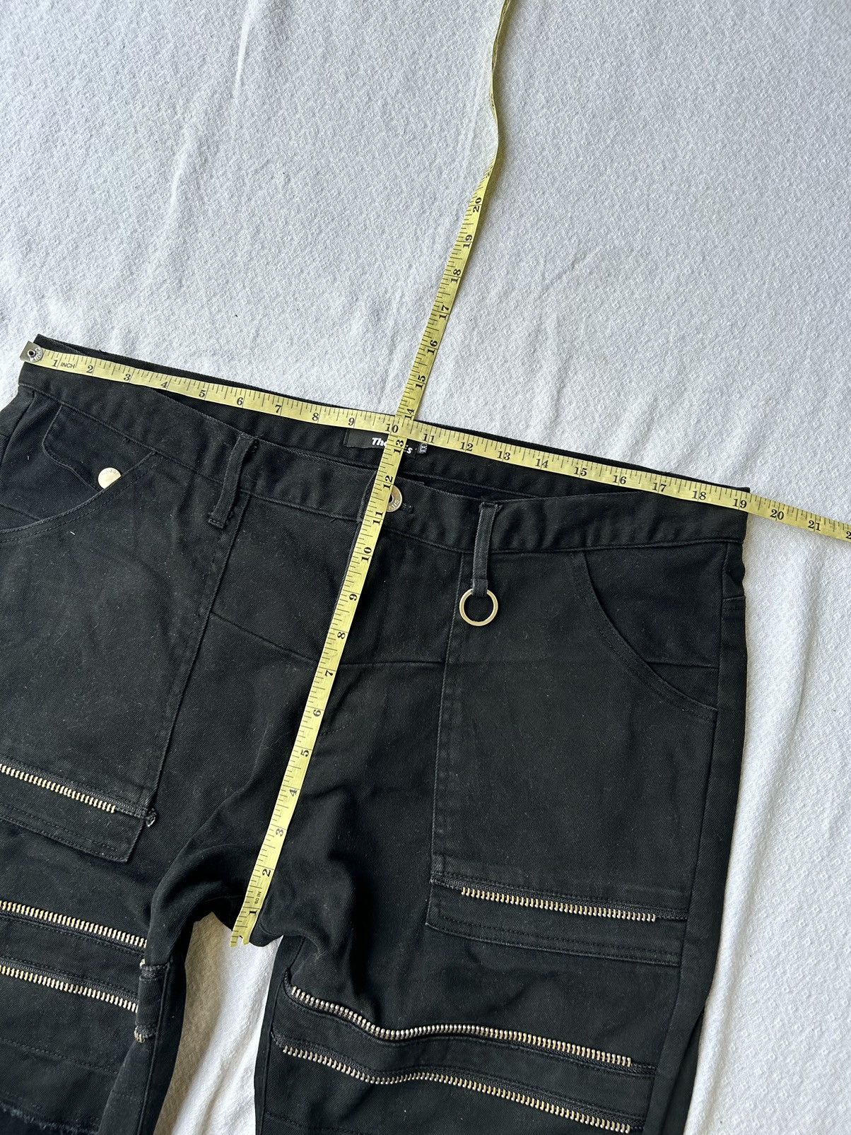 Tornado Mart Black jeans multizip thelees denim tornadomart style Size US 36 / EU 52 - 16 Thumbnail