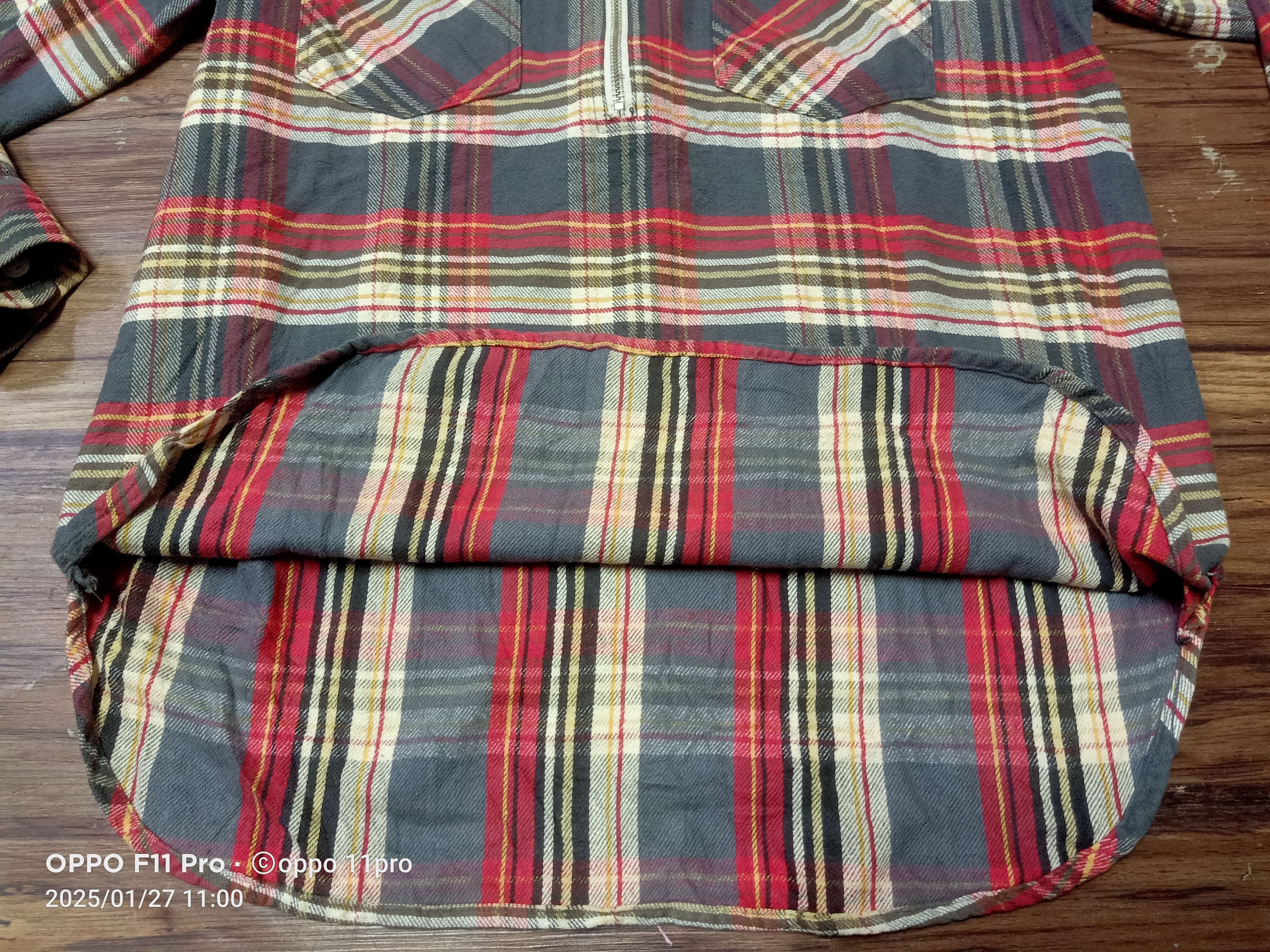 Japanese Brand × Sugar Cane × Vintage SugarCane Vintage Flanel HaflZipper Heavyduty Size US L / EU 52-54 / 3 - 6 Thumbnail