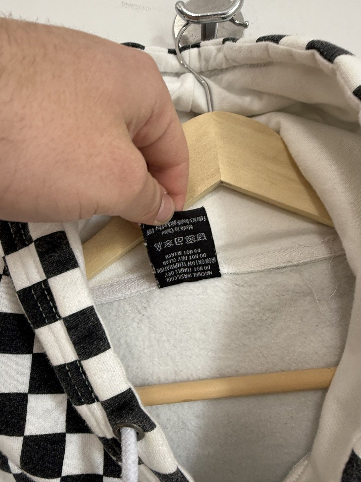 CHILDS Childish Checkerboard Pullover Hoodie Embroidered Logo Back Size US L / EU 52-54 / 3 - 7 Thumbnail