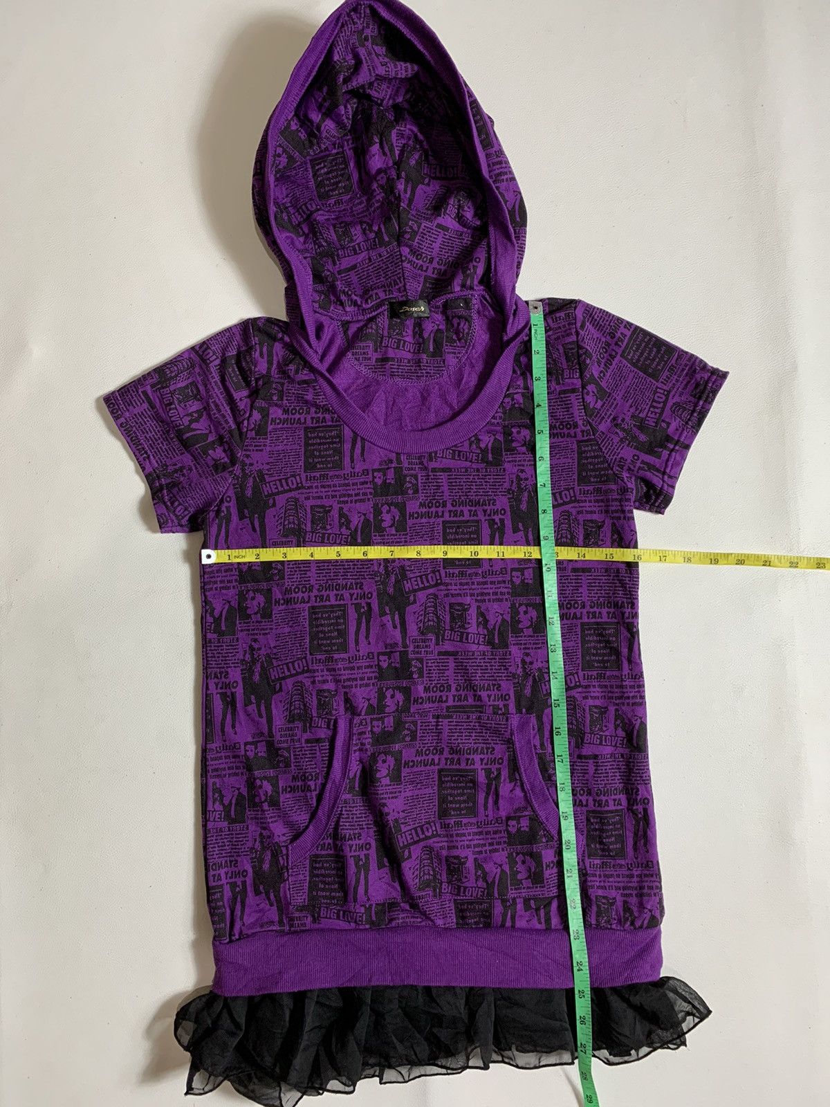 20471120 × Japanese Brand Japanese Dosch Full Print Rock Hoodies Size US XS / EU 42 / 0 - 6 Thumbnail