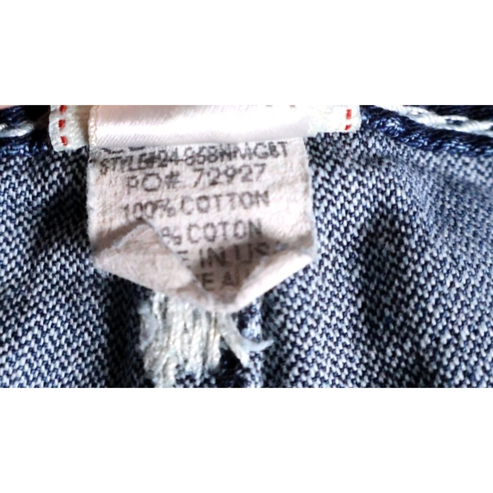 True Religion VINTAGE True Religion Jeans Men's Boot Cut Billy Giant Big T Flap Pockets 33 x 27 90s Size US 33 - 5 Thumbnail