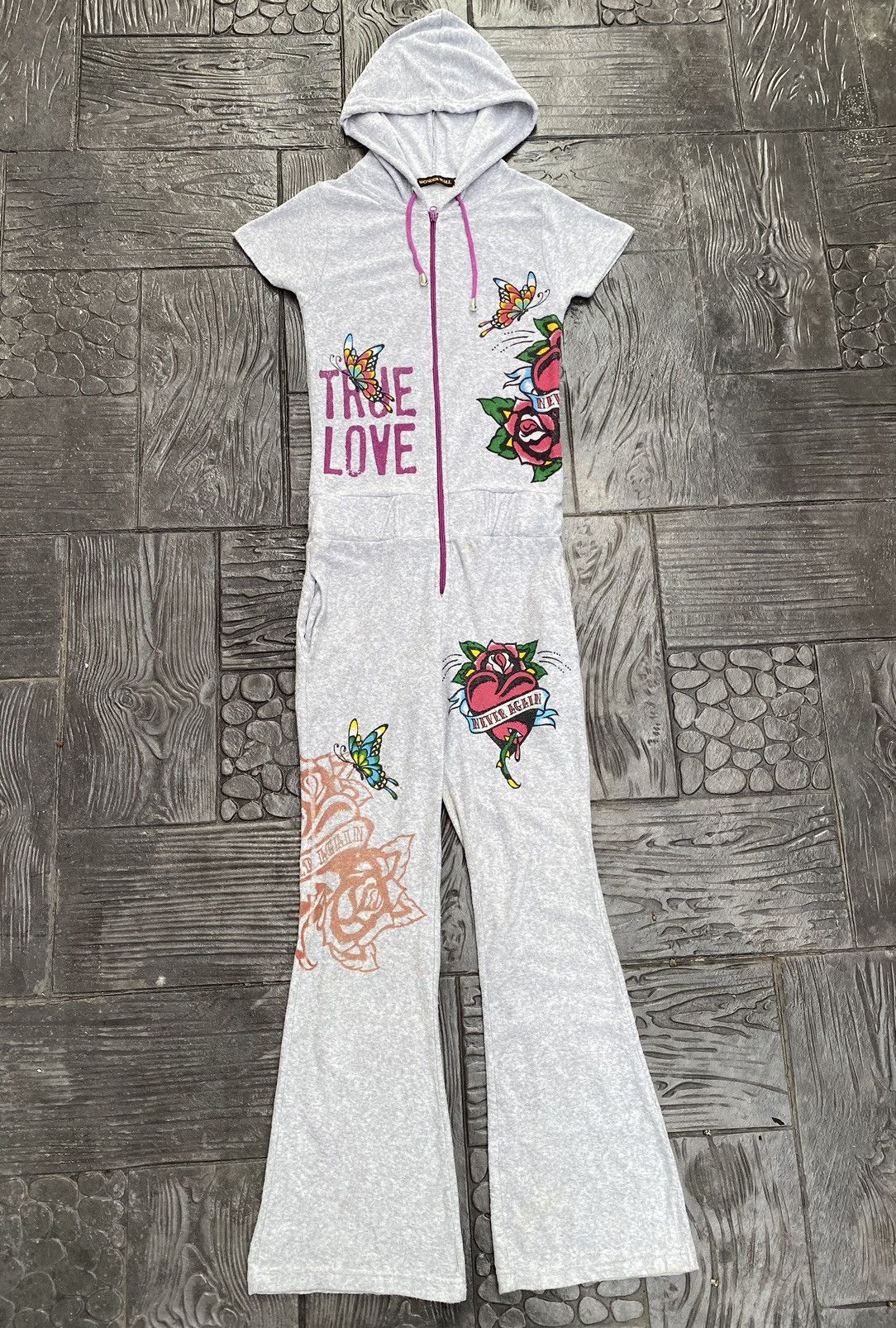 If Six Was Nine × Japanese Brand 🔥RARE🔥 Japanese Brand Multiprint Overall Hooded Jumper Size M / US 6-8 / IT 42-44 - 1 Thumbnail