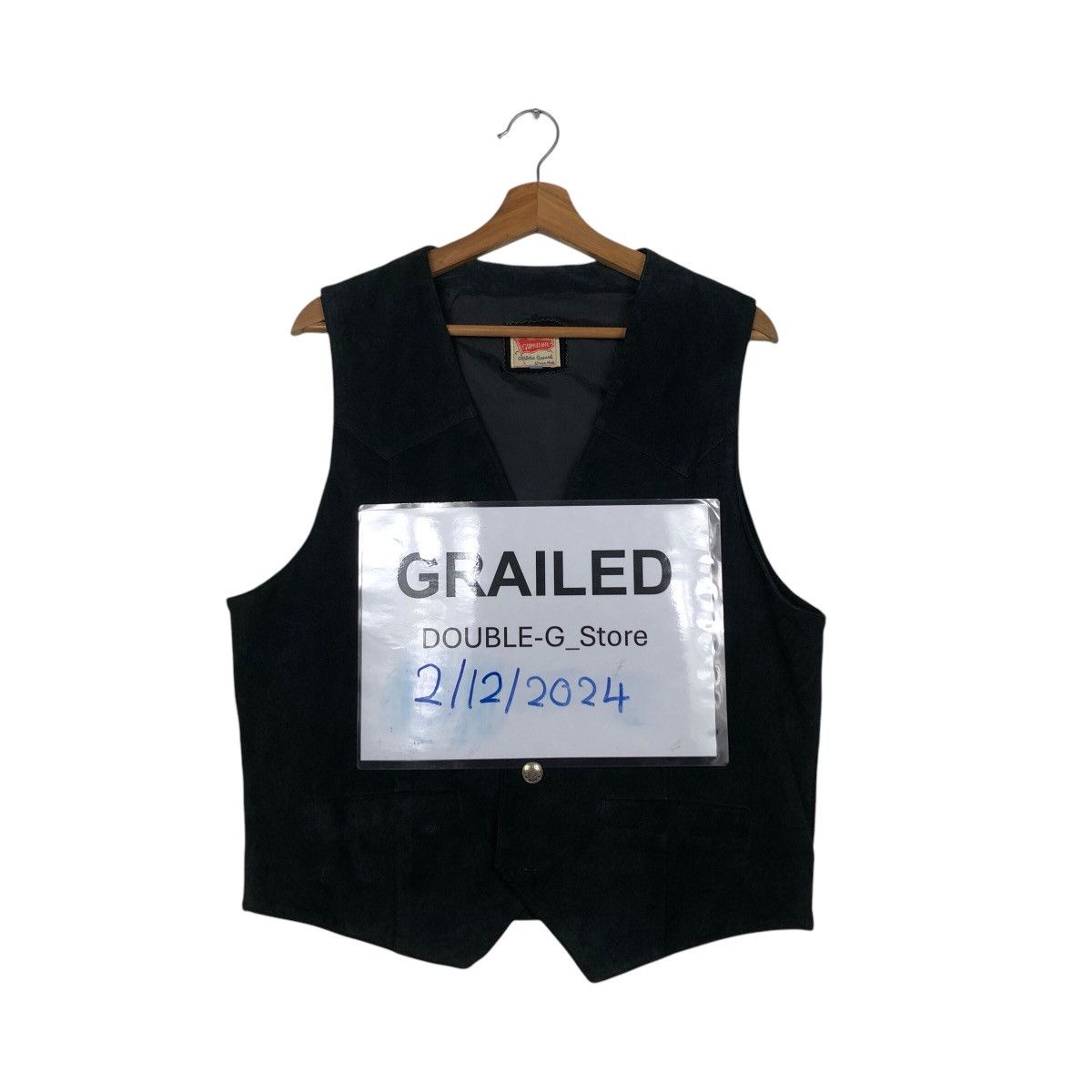 Genuine Leather 📌Vintage Leather Vest Biker Gumuintl Union Made Size US L / EU 52-54 / 3 - 1 Thumbnail