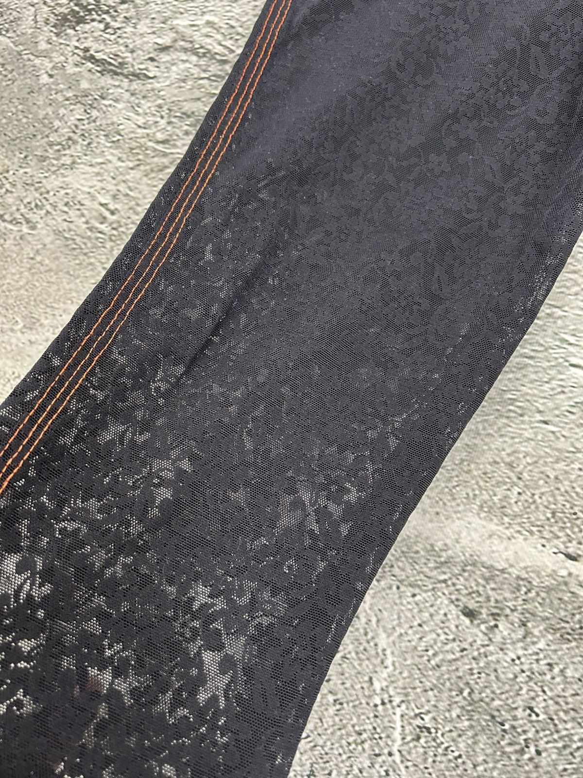 Jean Paul Gaultier Jean Paul Gaultier Mesh Pants floral black Size 26" / US 2 / IT 38 - 9 Thumbnail
