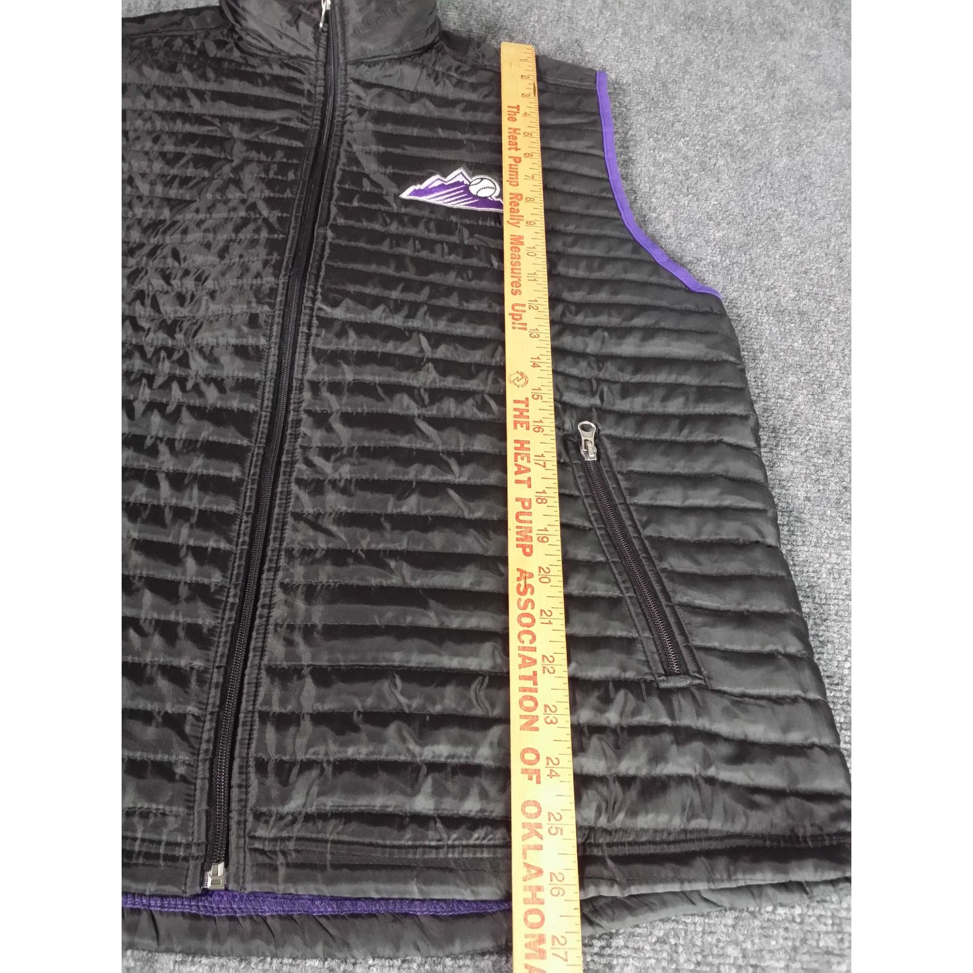 MLB Colorado Rockies Sleeveless Puffer Vest Men Sz L King Sooper Size US L / EU 52-54 / 3 - 3 Thumbnail