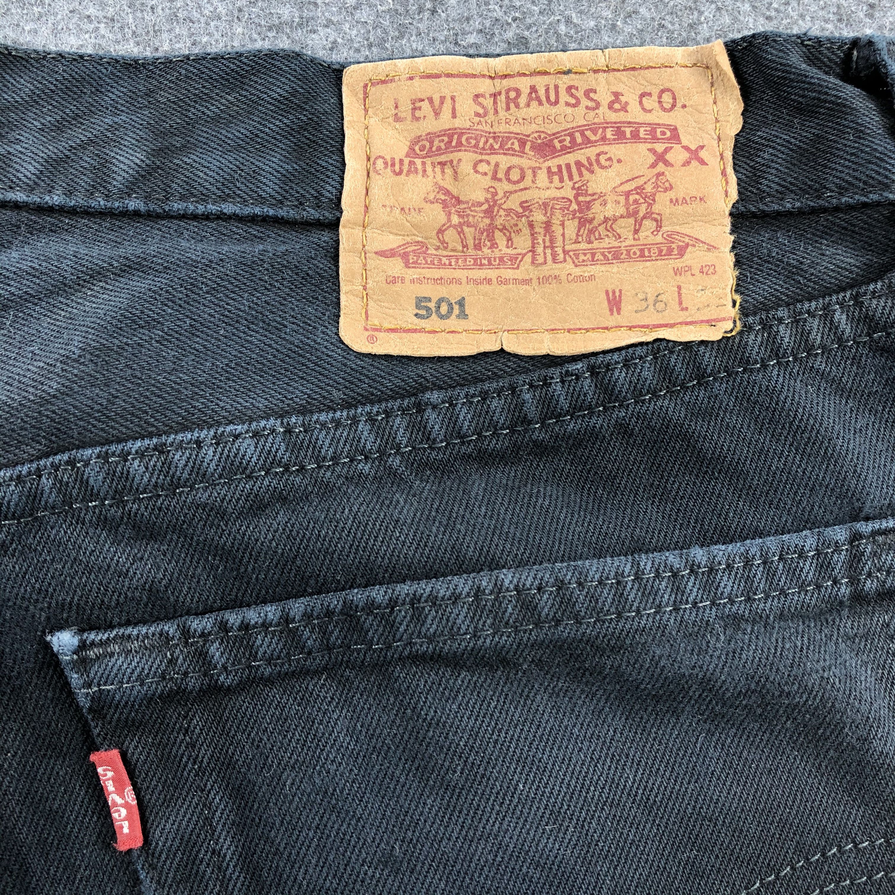 Levi's Vintage Ripped 90s Levis 501 Jeans-JM1600 Size US 34 / EU 50 - 7 Thumbnail