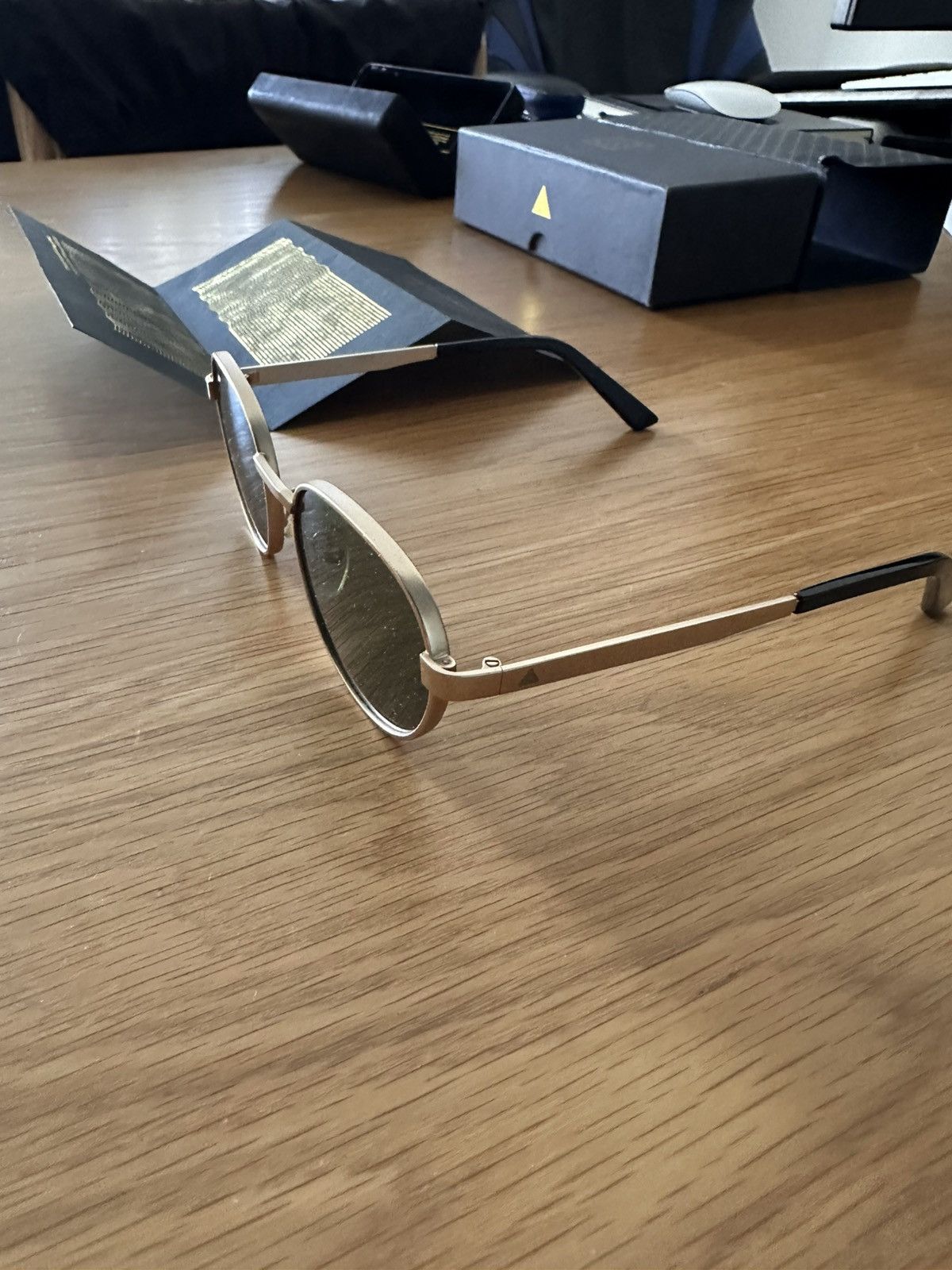 I Love Ugly Gold Sunglasses Collab with Jesse Draxler Size ONE SIZE - 3 Thumbnail