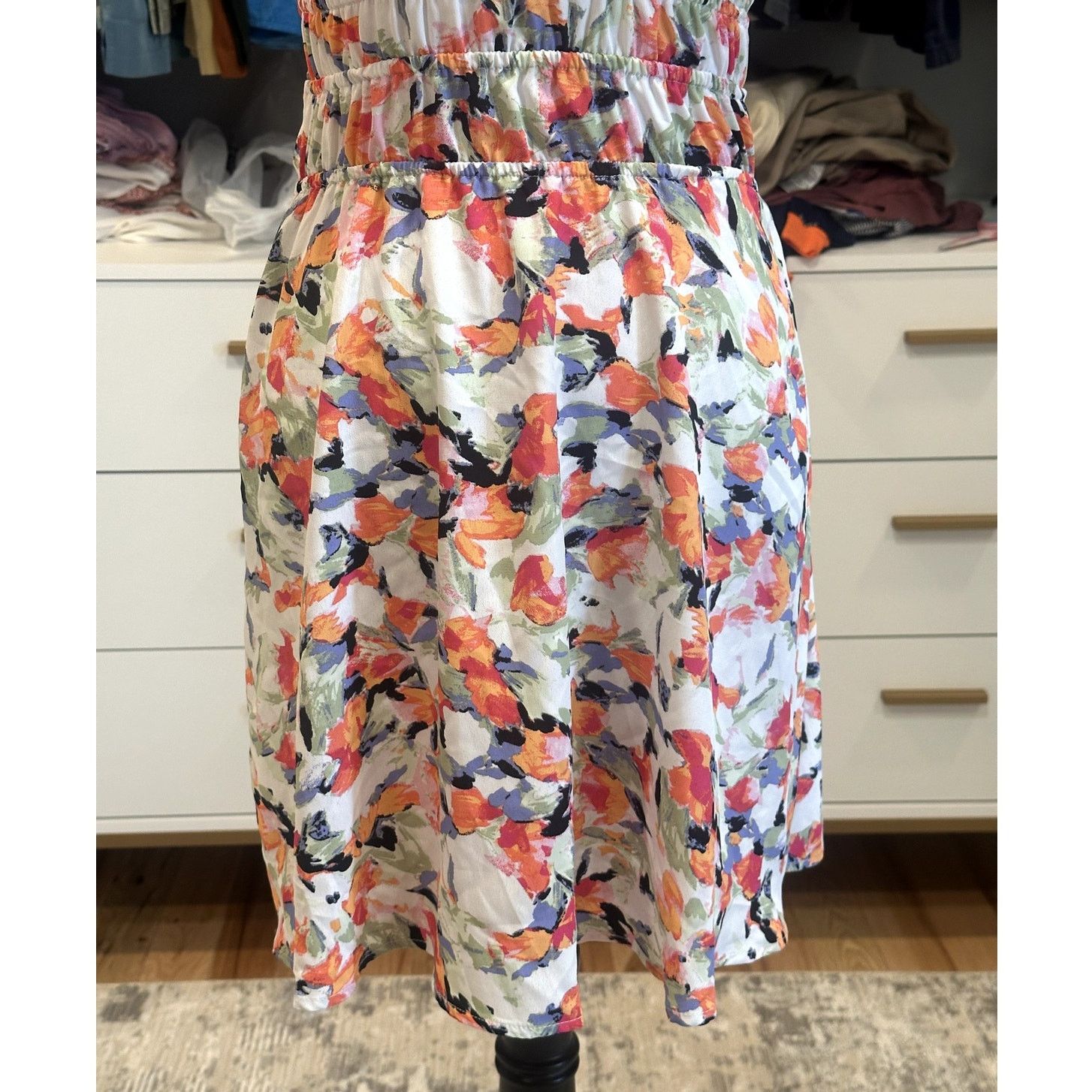 Other Vero Moda NWT S Sleeveless Floral Mini Dress Open Back NWT Size S / US 4 / IT 40 - 5 Thumbnail