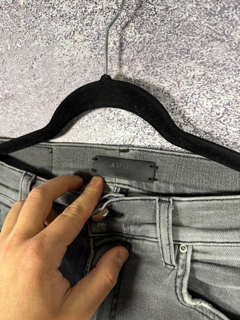 Amiri Amiri MX1 Jean Gray Distressed Skinny Women's Size 30 Size 30" / US 8 / IT 44 - 11 Thumbnail