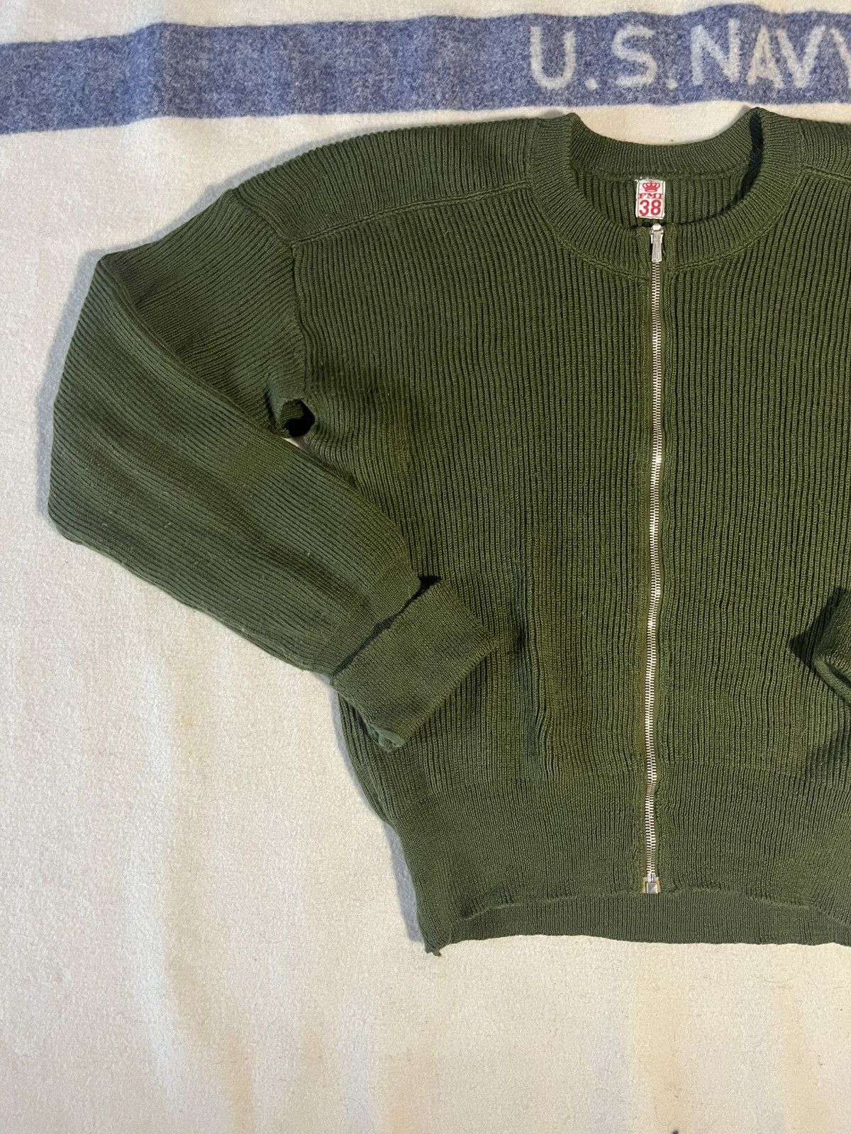 Other 1950s-1960s Danish Army wool Sweater Size US L / EU 52-54 / 3 - 7 Thumbnail