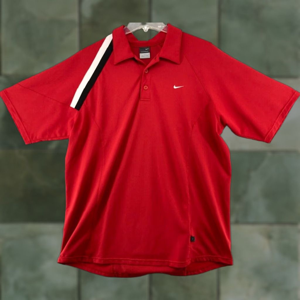 Nike Nike Sphere Dry Polo Mens L Orange Tiger Clemson Swoosh Sportswear Shirt 90s Theme Football Golf Tigers Size US L / EU 52-54 / 3 - 1 Thumbnail