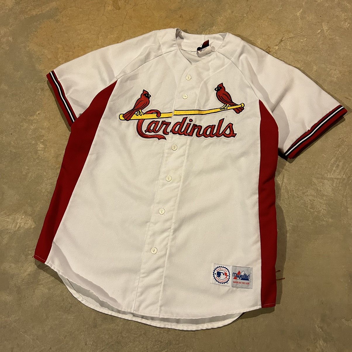 MLB × Majestic × Vintage Essential Vintage 90s St Louis Cardinals Baseball Jersey Size US L / EU 52-54 / 3 - 2 Thumbnail