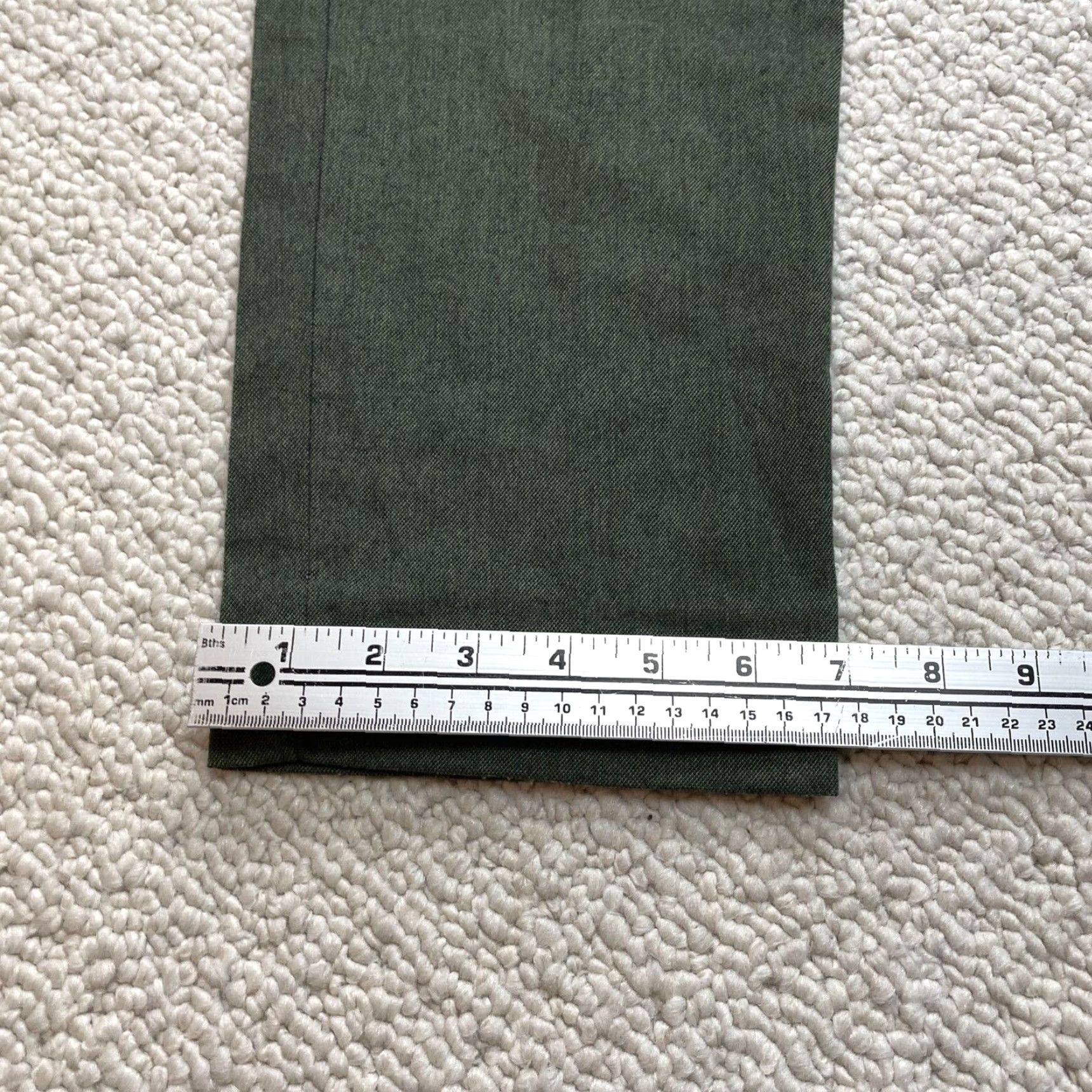 Banana Republic VINTAGE Banana Republic Avery Dress Pants Womens 31x26.5 Green Straight Slacks Ankle Size 31" - 2 Thumbnail