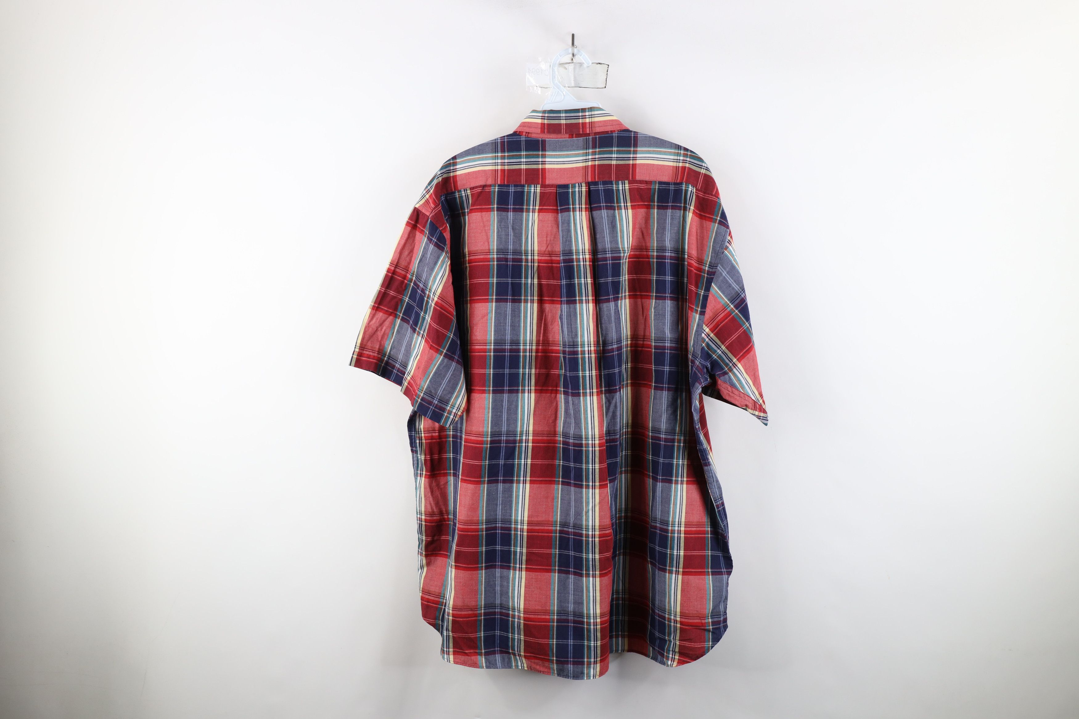 Vintage Vintage 90s Streetwear Cloth Madras Plaid Button Down Shirt Size US XL / EU 56 / 4 - 11 Thumbnail
