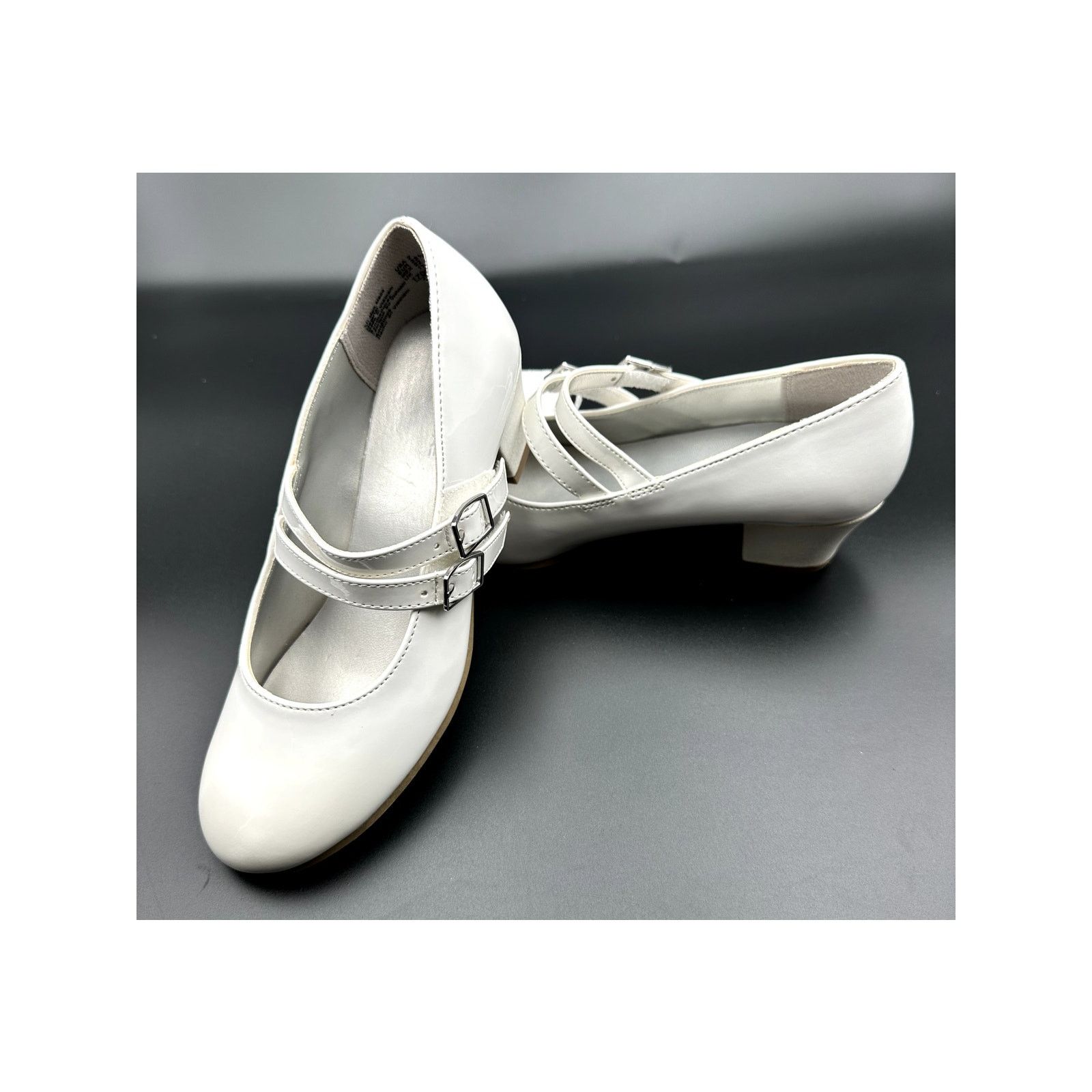 Other American Eagle Girls White Dress Shoe-Double Strap Mary Jane Size US 4 / IT 34 - 2 Thumbnail