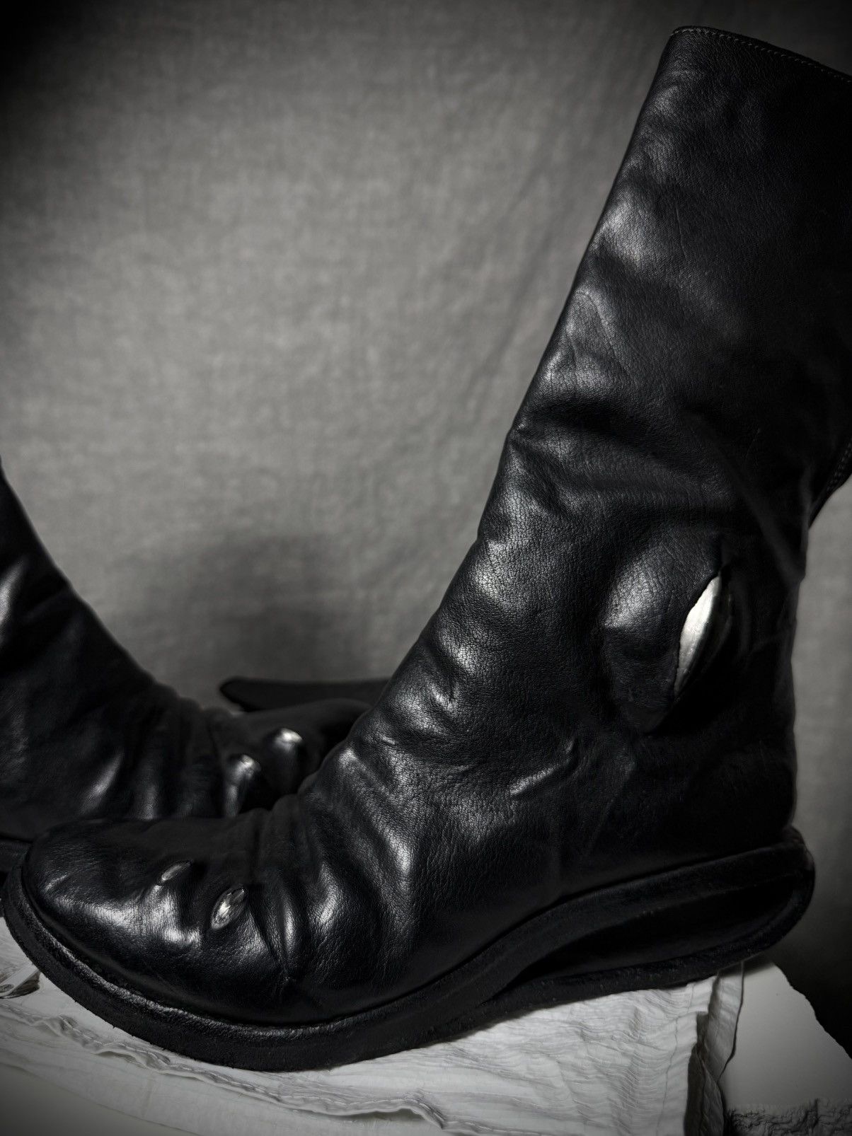 Carol Christian Poell Carol Christian Poell Titanium Prosthetic U-Sole Boots Size US 7 / EU 40 - 4 Thumbnail