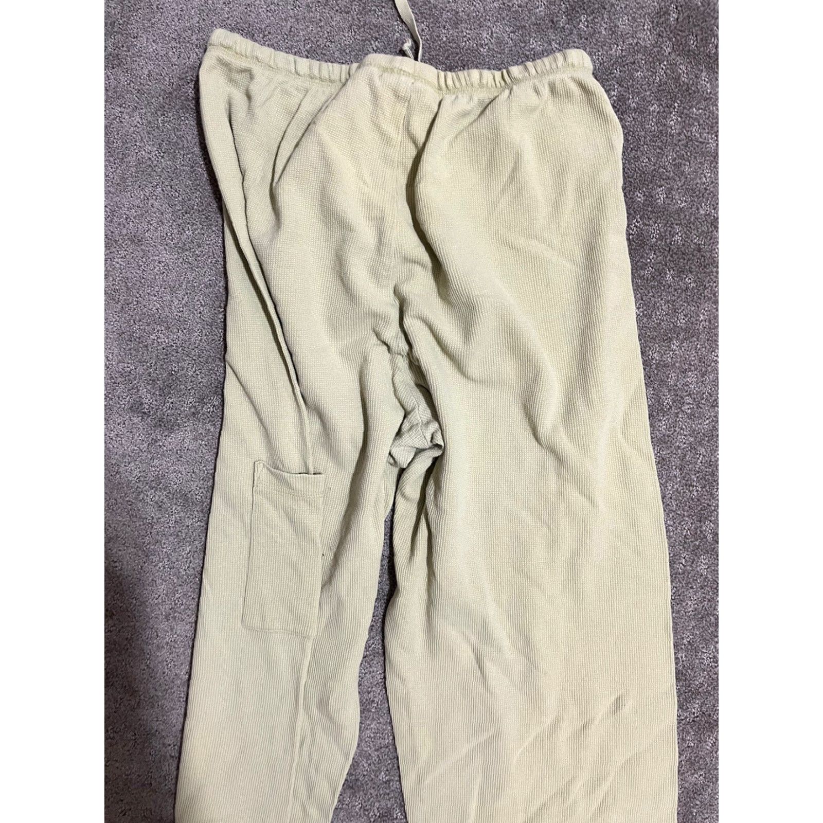 Vintage VINTAGE Chico's Women's Pants Regular Fit Ankle Style Solid Green Elastic Waist Casual Office Garment Size 25" / US 0 / IT 36 - 4 Thumbnail