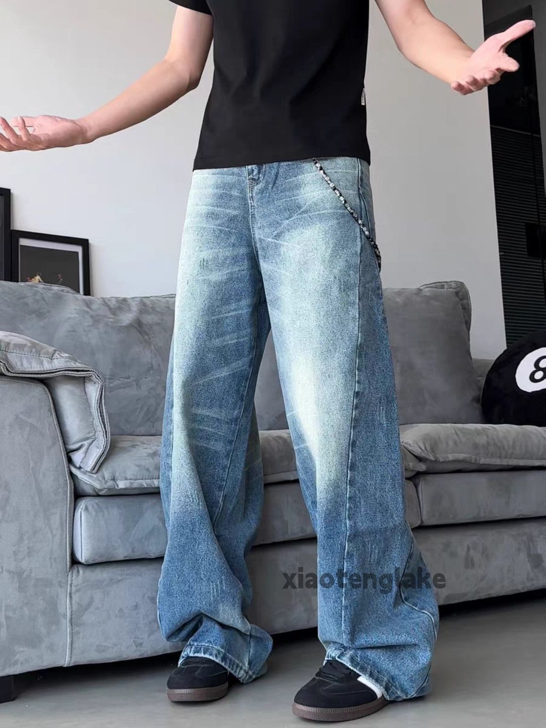 Jean × Vintage washed faded cleanfit yuppie y2k hiphop yuppie jeans Size US 32 / EU 48 - 5 Thumbnail