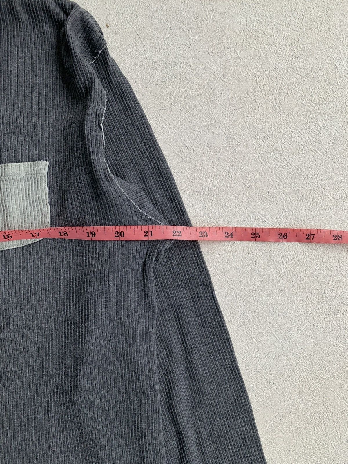 Japanese Brand Japanese Archive Ribbed Top with Pocket Detail Size US L / EU 52-54 / 3 - 6 Thumbnail