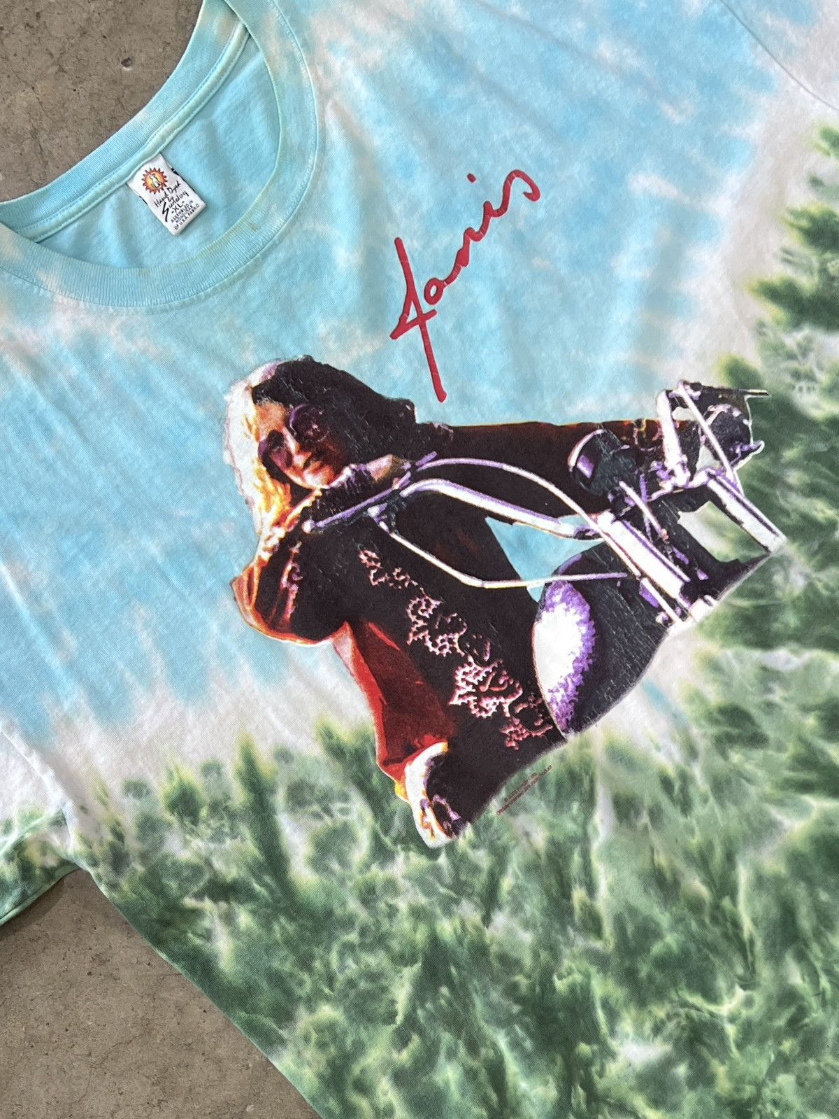 Band Tees Vintage 2002 Janis Joplin Tie Dye Motorcycle Sundog Tee XL Size US XL / EU 56 / 4 - 1 Thumbnail