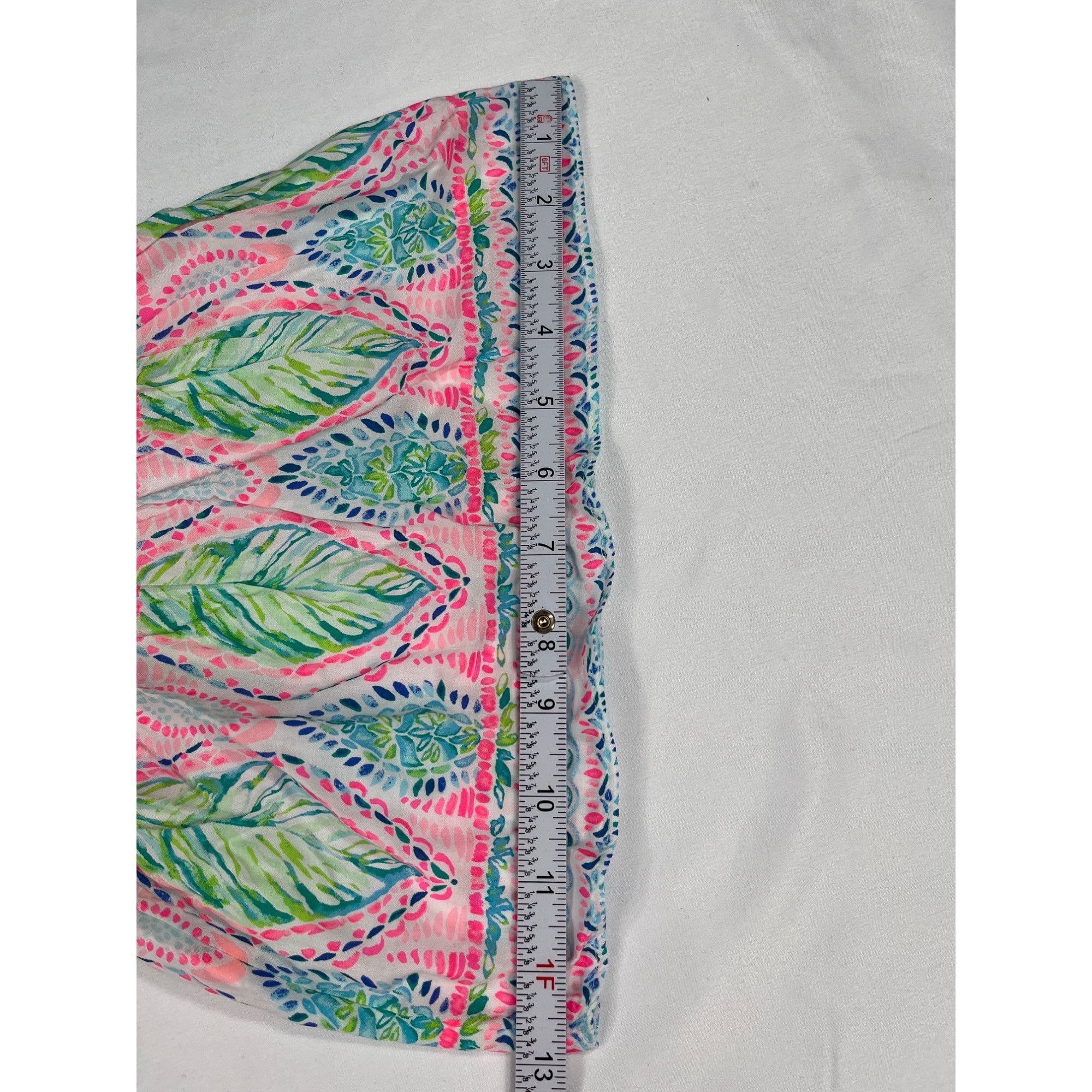 Lilly Pulitzer Lilly Pulitzer SKU 7935 Multicolor Off Shoulder Floral Dress Size L / US 10 / IT 46 - 7 Thumbnail