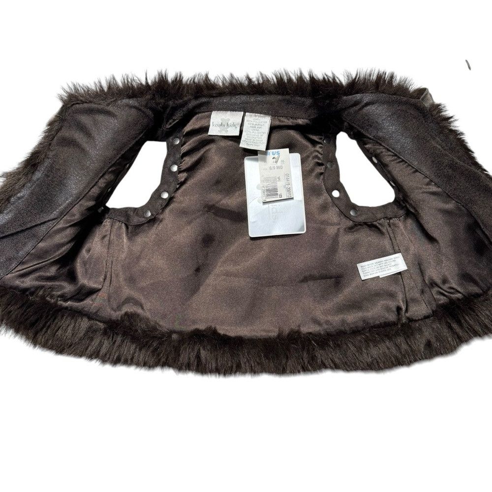 Other NWT New Koala Kids Faux Fur Vest Size 6/9 Month Size XXS / US 00 / IT 34 - 2 Thumbnail