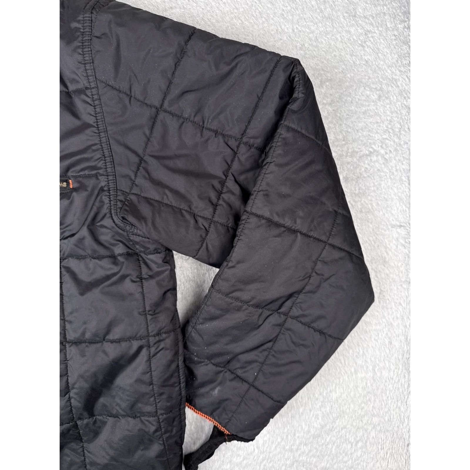 Timberland Timberland PRO Jacket Mens XL Black Quilted Full Zip Insulated Lined Work Bomber Size US XL / EU 56 / 4 - 2 Thumbnail