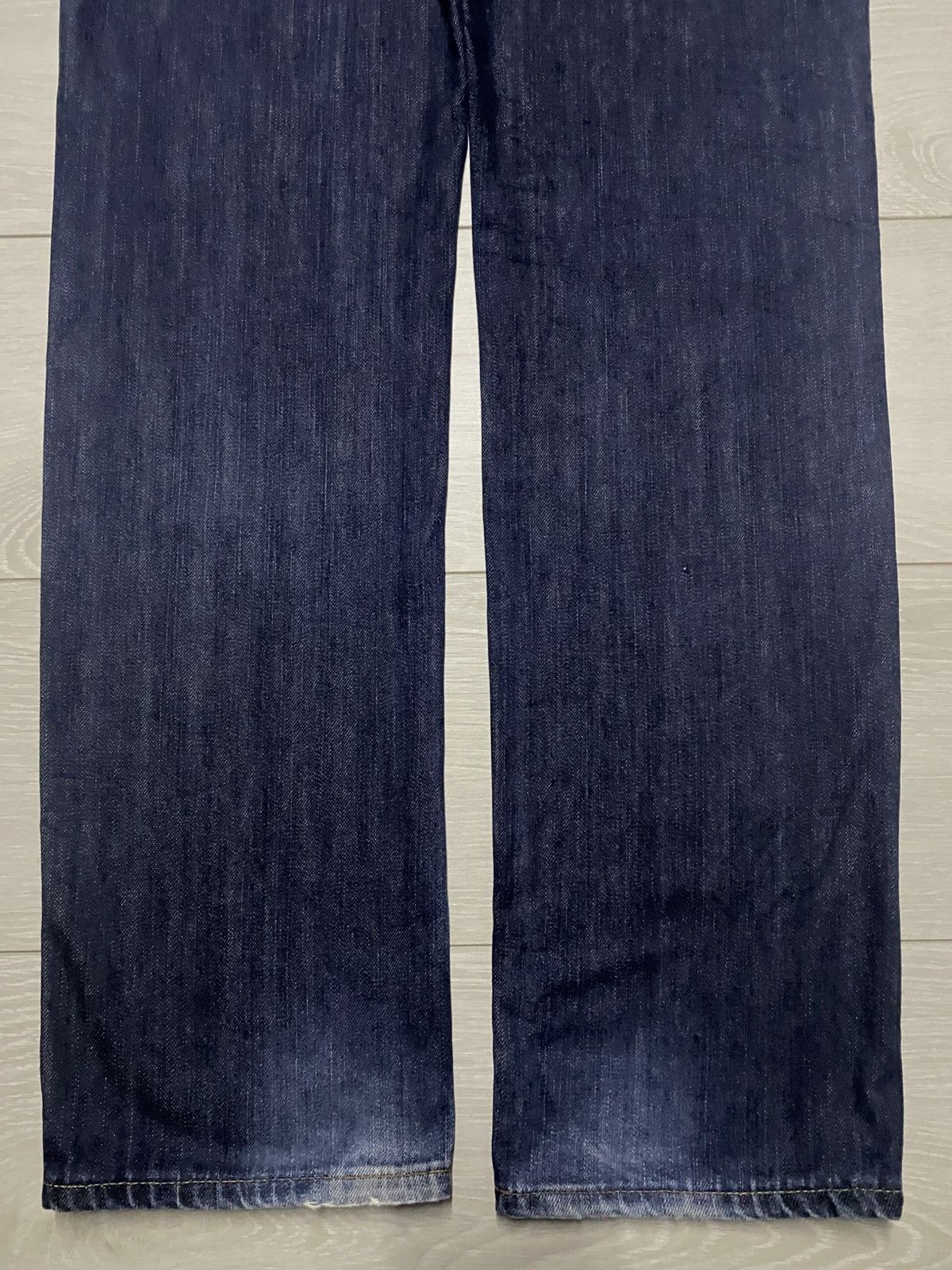 Japanese Brand Vintage Edwin 404 International Basic Blue Wash Loose Jeans Size US 30 / EU 46 - 6 Thumbnail