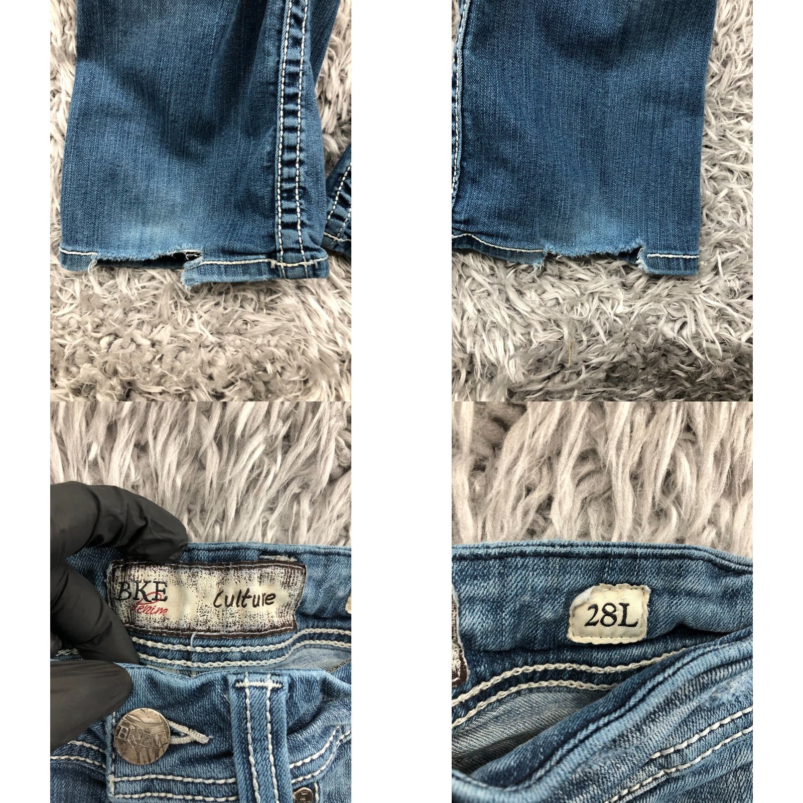 BKE BKE Culture Bootcut Jeans Womens 28 Long Medium Wash Blue Denim Size 28" / US 6 / IT 42 - 8 Thumbnail
