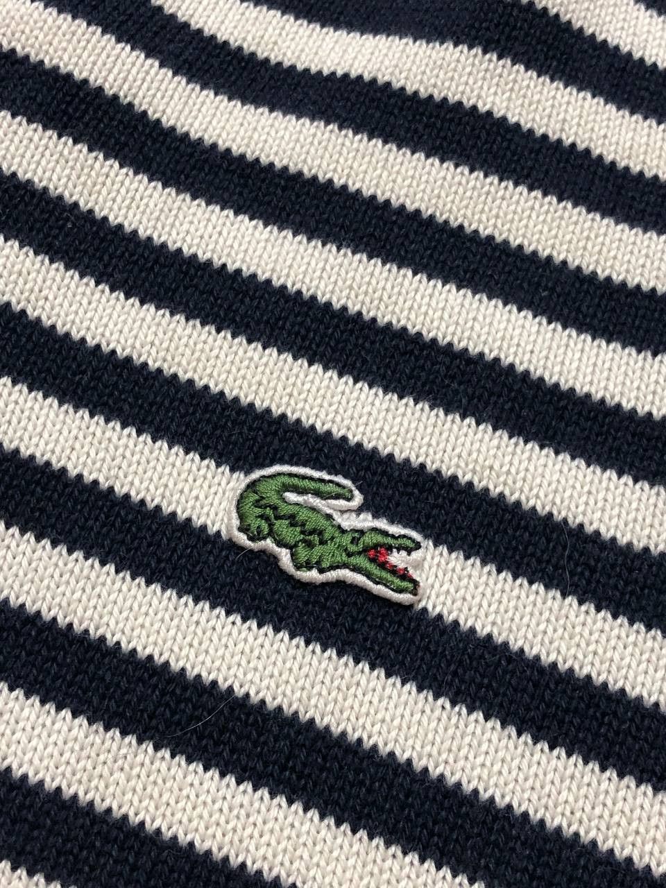 Lacoste Lacoste V-Neck Striped Sweater Size XL Size US XL / EU 56 / 4 - 3 Thumbnail