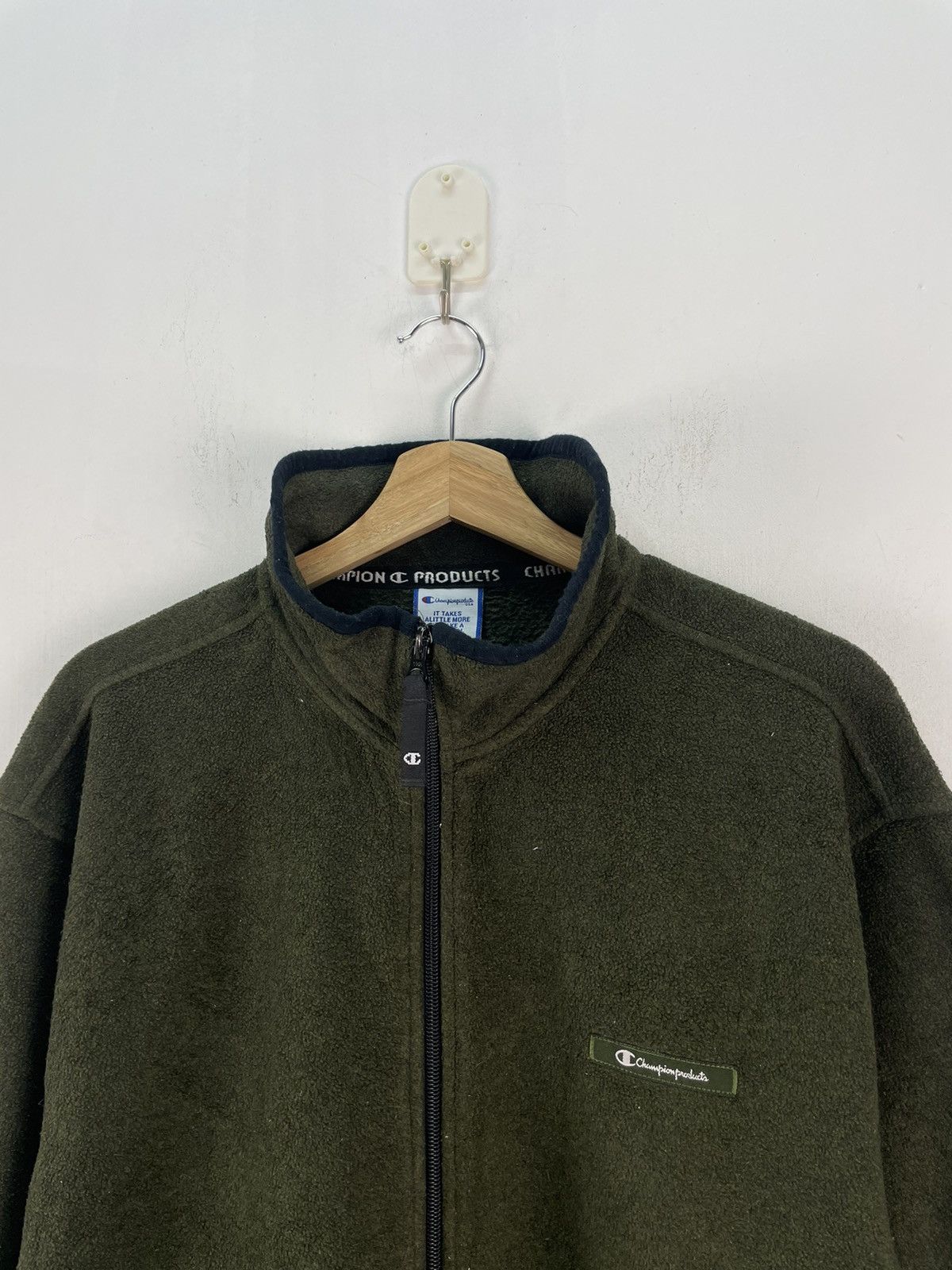Champion × Vintage Champion Fleece Jacket Y2K Size US M / EU 48-50 / 2 - 2 Thumbnail