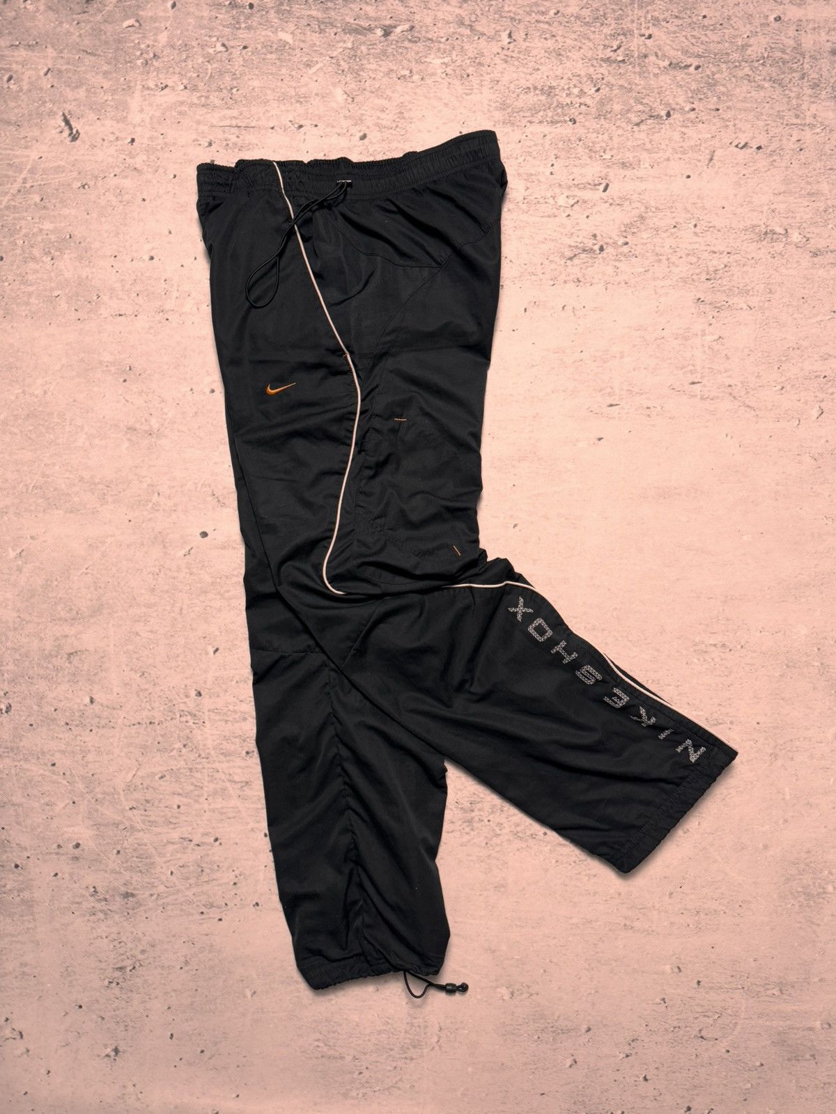 Nike × Vintage NIKE SHOX VINTAGE BASIC LOGO OVERSIZE BAGGY PANTS Size US 34 / EU 50 - 1 Thumbnail