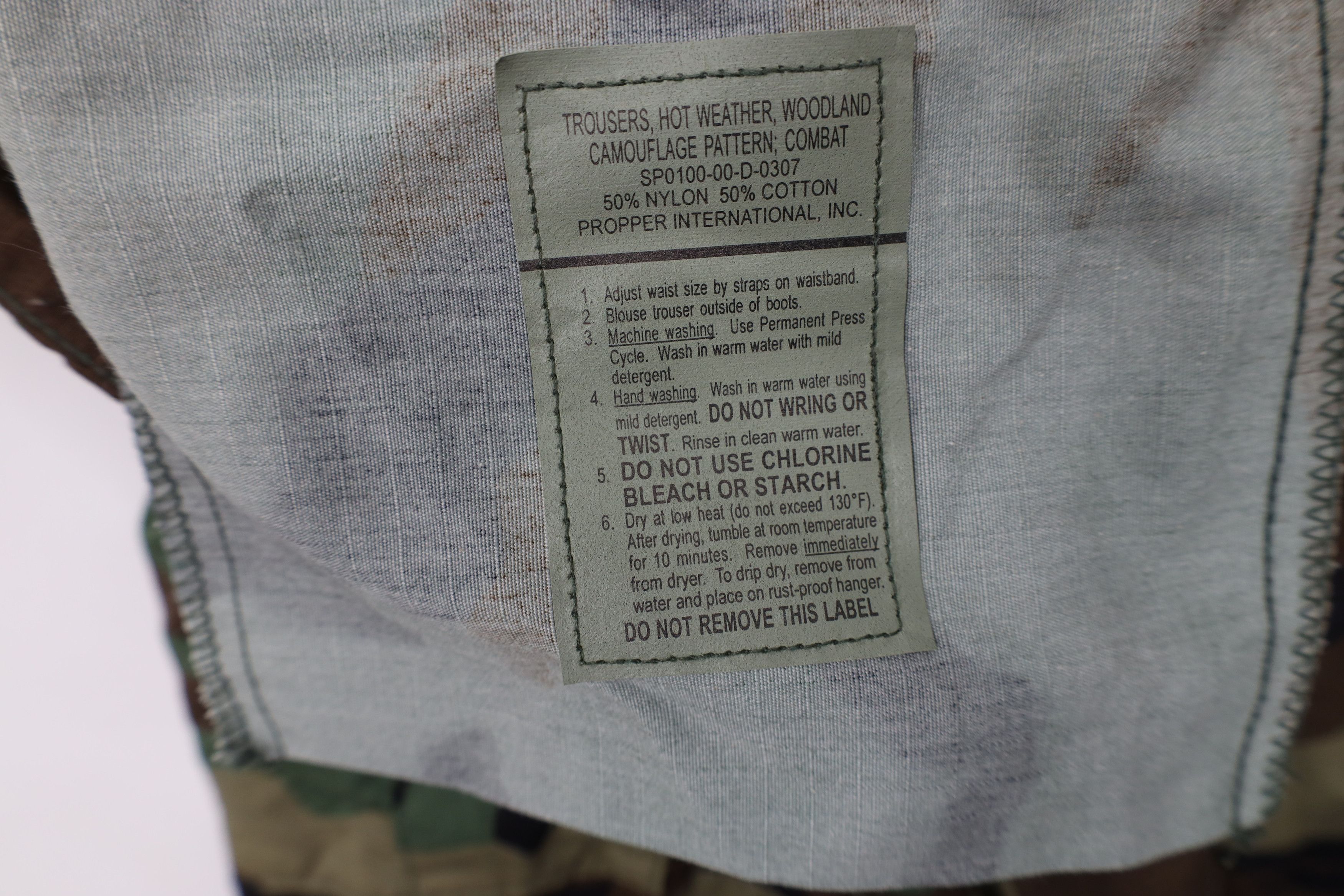 Vintage Vintage Y2K 2000 USGI Woodland Camouflage Cargo Pants USA Size US 32 / EU 48 - 7 Thumbnail