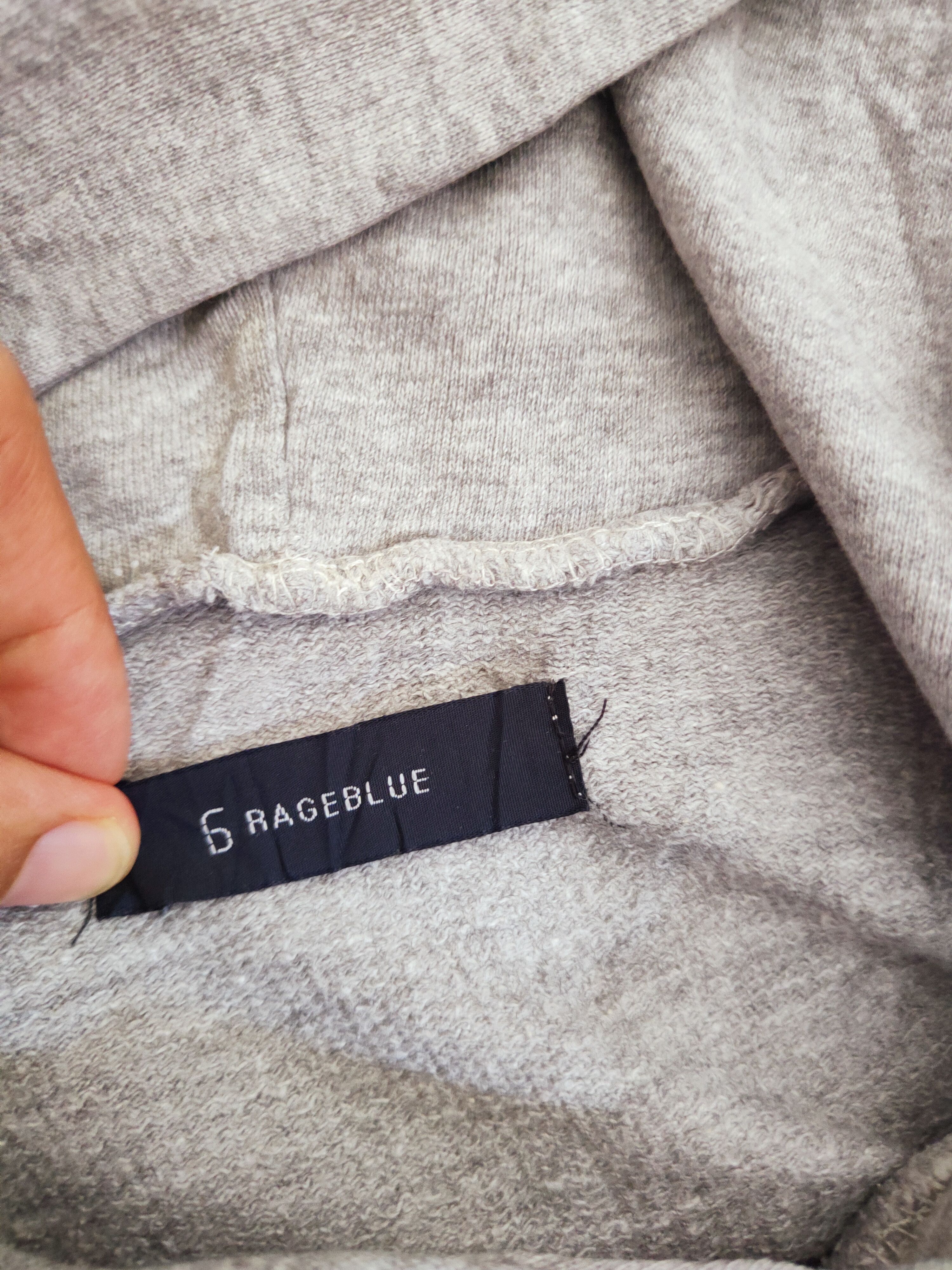 RAGEBLUE × Vintage Vintage Plain 💥 Rageblue Gray Hoodie Sweatshirts Size US M / EU 48-50 / 2 - 12 Thumbnail