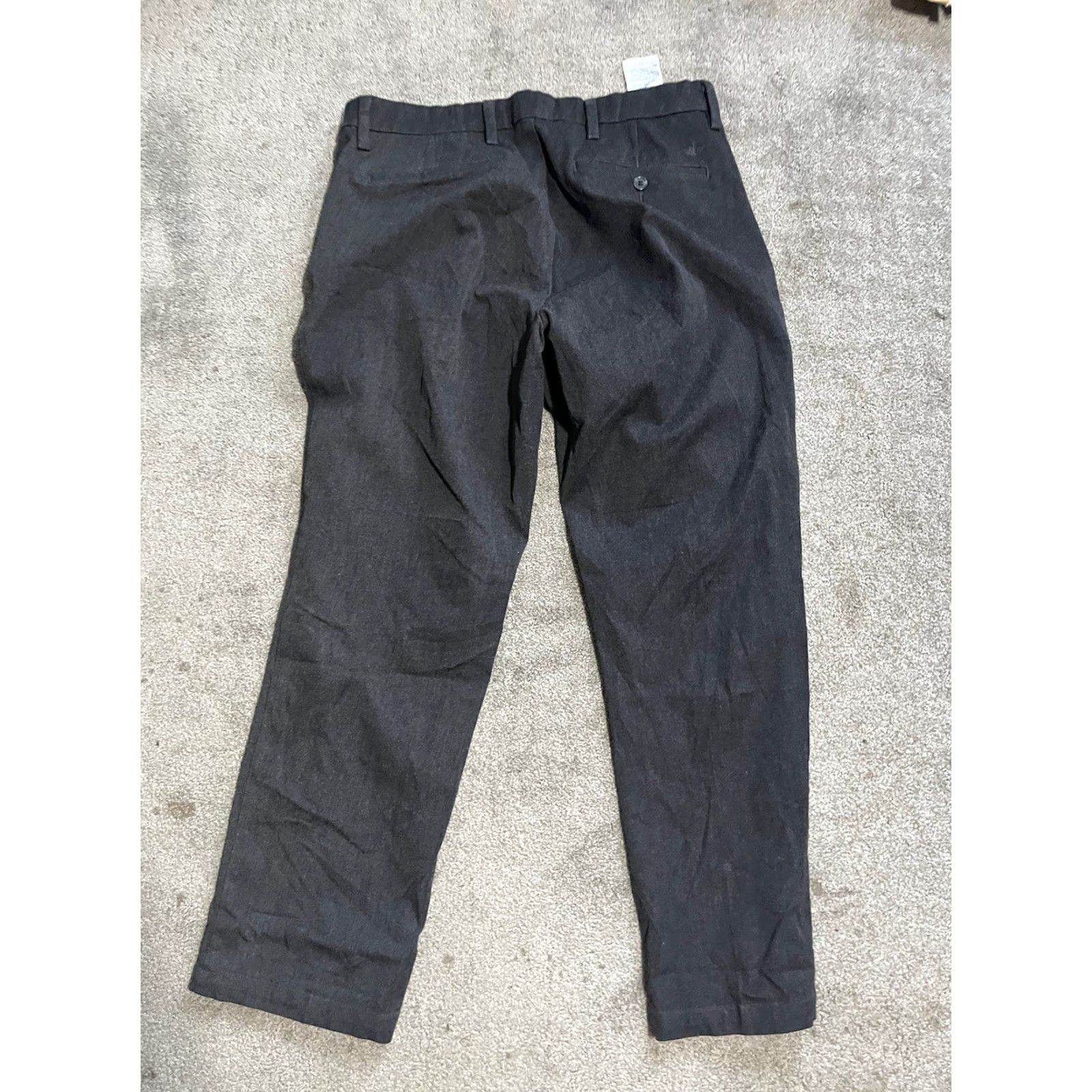 Dockers DOCKERS Pants Flat Front Straight Fit Mens 36x30 Gray Chino Size US 36 / EU 52 - 3 Thumbnail