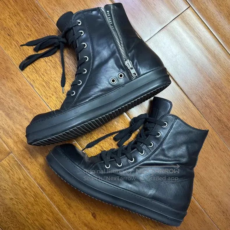 Rick Owens Rick Owens Black High Top Sneakers. Size US 10.5 / EU 43-44 - 2 Thumbnail