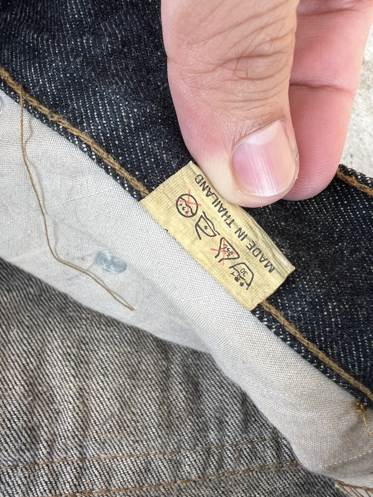 Japanese Brand K.U.I BONES DISTRESSED CLAW JEANS VERY RARE Size US 33 - 19 Thumbnail