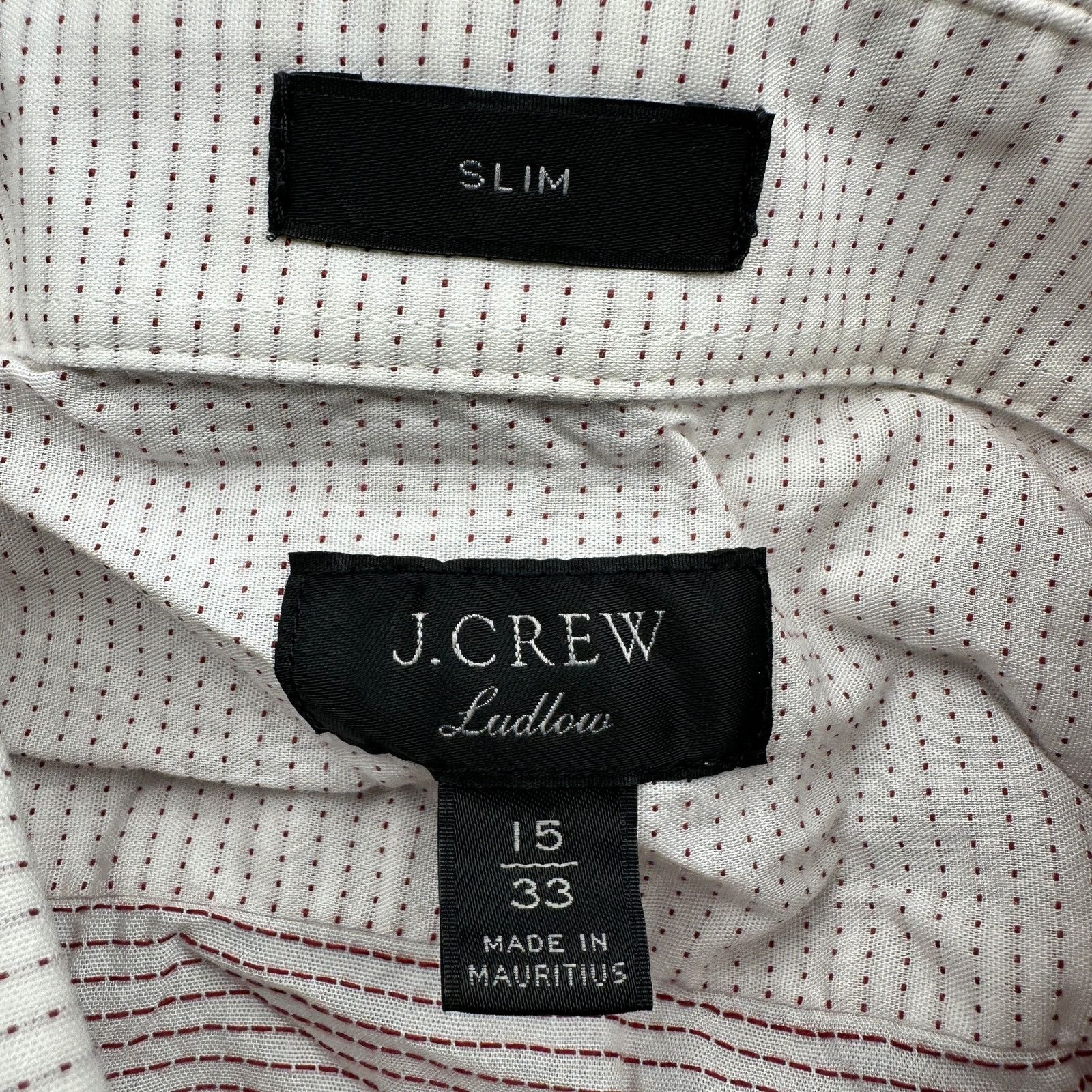 J.Crew J Crew Ludlow Slim Fit Dobby Button Dress Shirt Mens 15 33 M Size US M / EU 48-50 / 2 - 3 Thumbnail