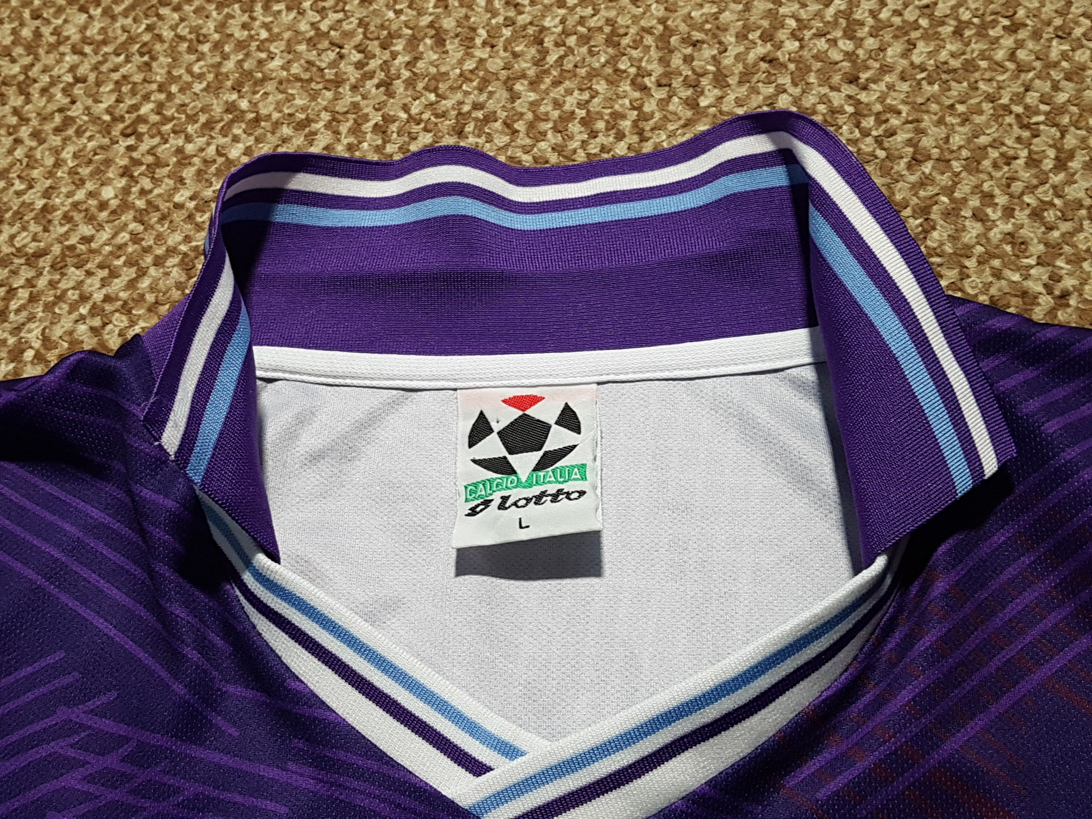Lotto Fiorentina 1992/1993 Retro Vintage 7UP Soccer Jersey L