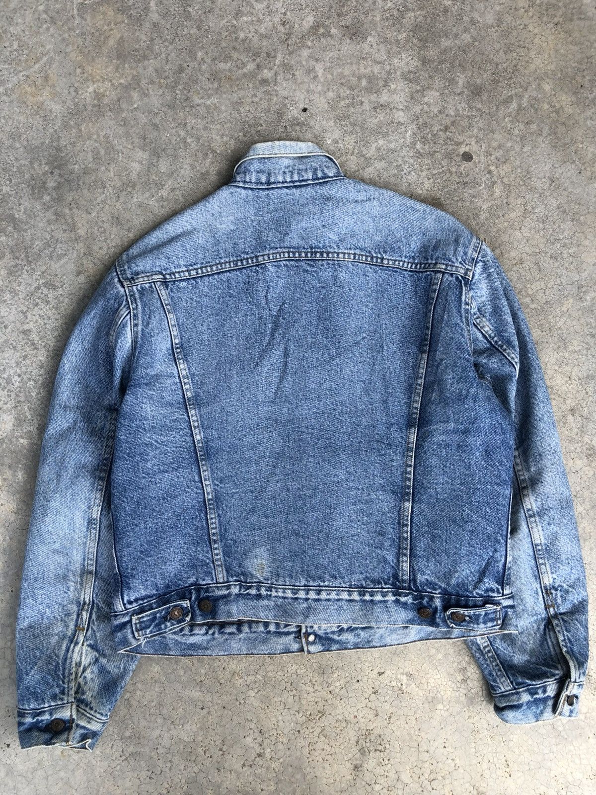 Levi's Vintage 80s 70s Levi’s Blanket Lined Denim Jacket Distressed Size US L / EU 52-54 / 3 - 4 Thumbnail
