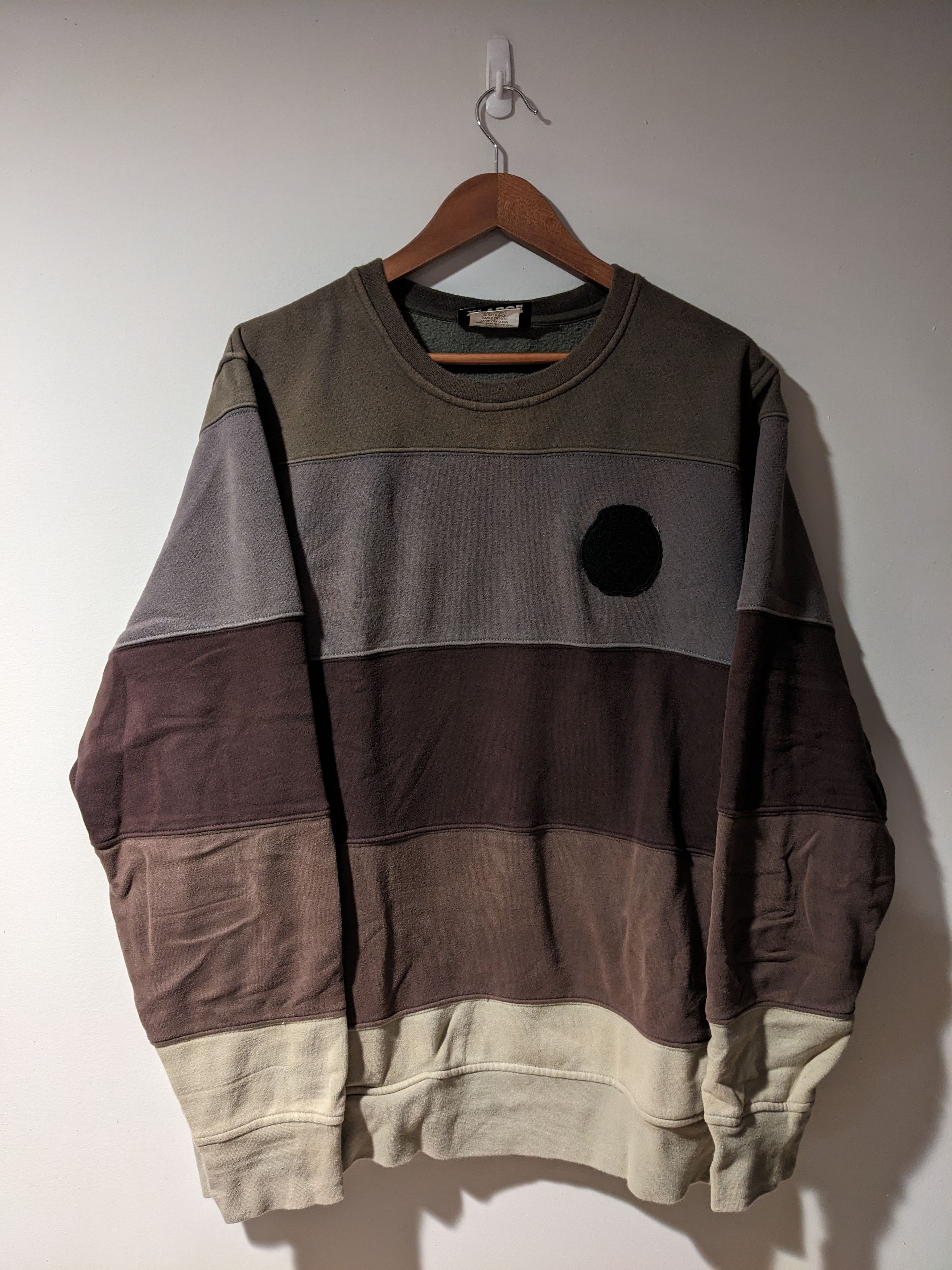Designer × The Hundreds The Hundreds Neutral Striped Green Brown X-Large Sweatshirt Size US XL / EU 56 / 4 - 1 Thumbnail