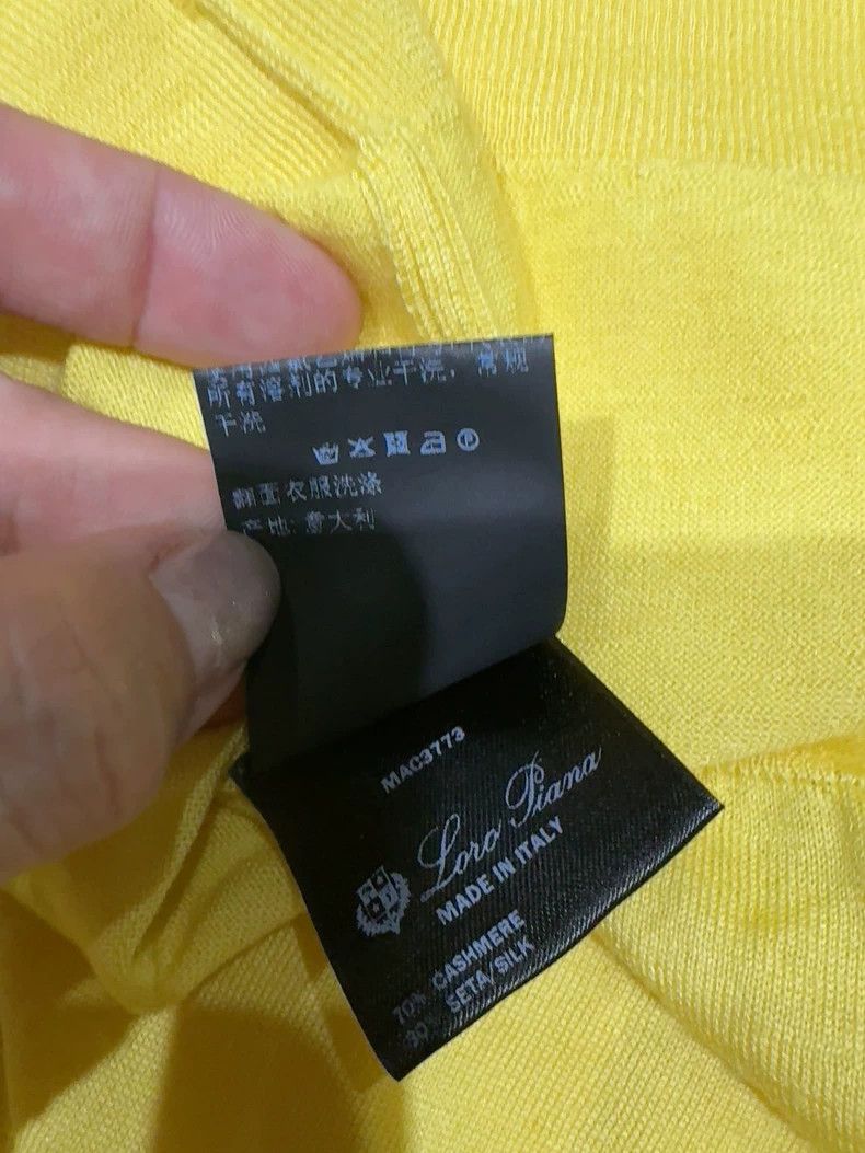 Loro Piana LORO PIANA Light yellow knit half sleeve Size M / US 6-8 / IT 42-44 - 4 Thumbnail