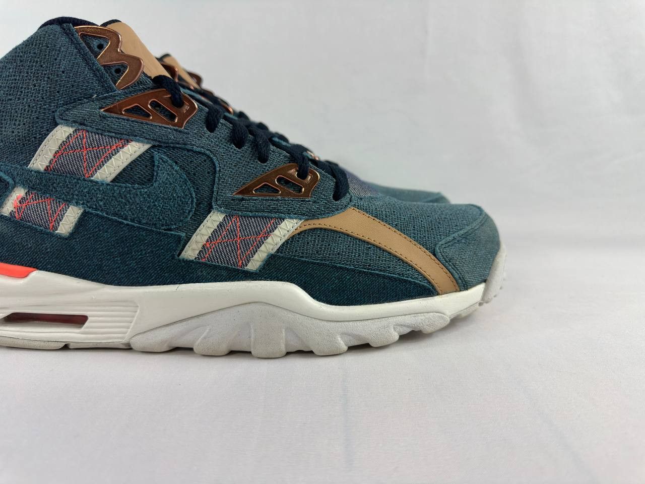 Nike Men’s Nike Air Trainer SC High PRM Drk Obsdn White Denim Size US 13 / EU 46 - 3 Thumbnail