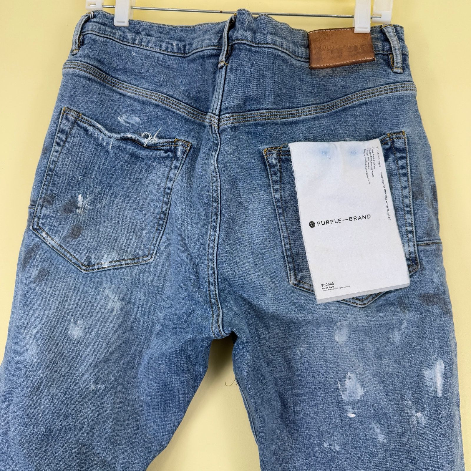 Purple Brand PURPLE BRAND Ripped Knee Blowout Slim Distressed Denim P002 Size US 34 / EU 50 - 5 Thumbnail