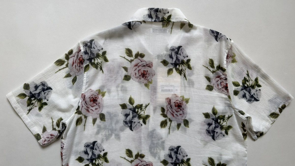 Our Legacy White Cotton Voile ‘Rose Print’ Box Shirt Size US S / EU 44-46 / 1 - 17 Thumbnail