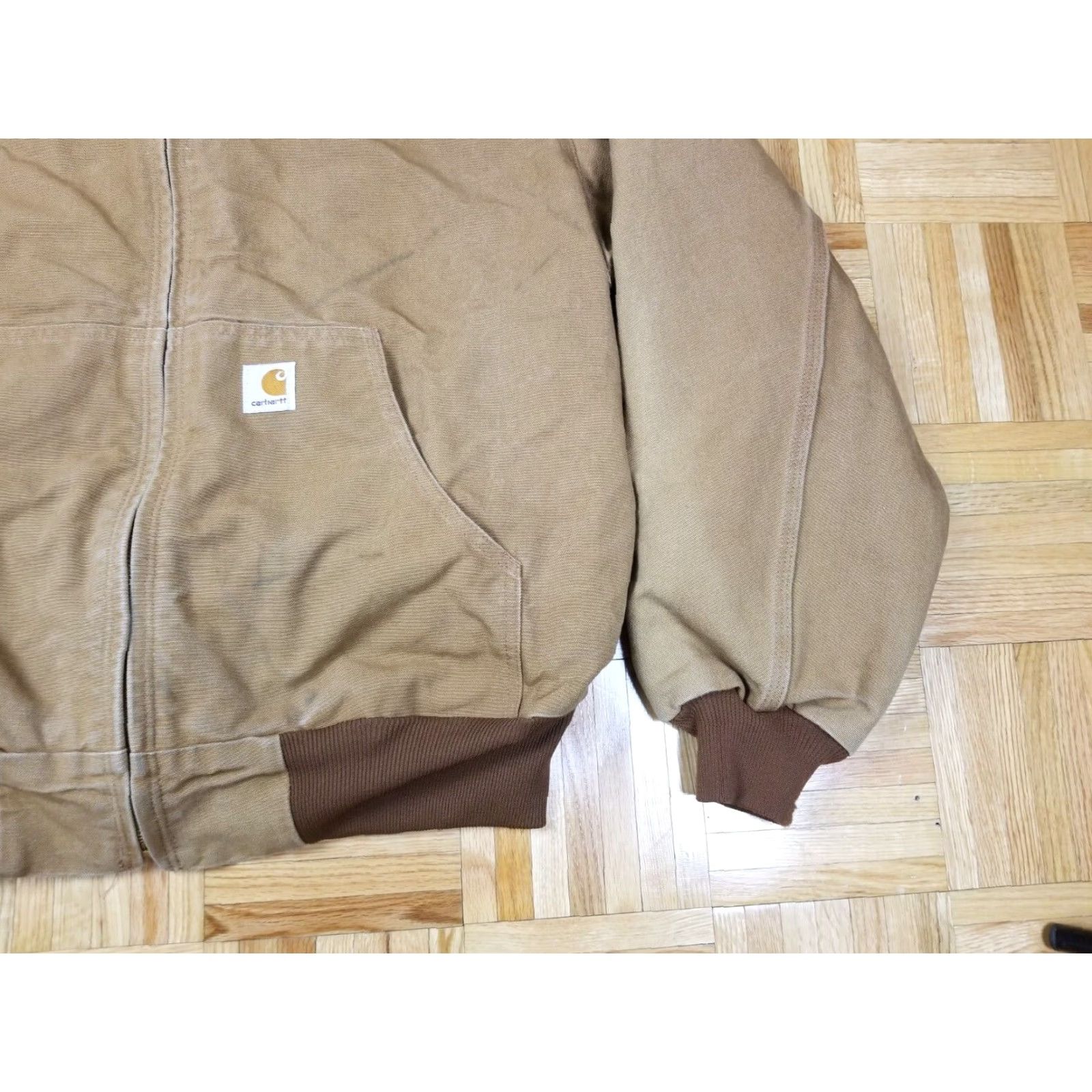 Carhartt Carhartt J131 Hooded Canvas Work Duck Jacket XL Black Jacket Mens XLtall Used Size US XL / EU 56 / 4 - 3 Thumbnail