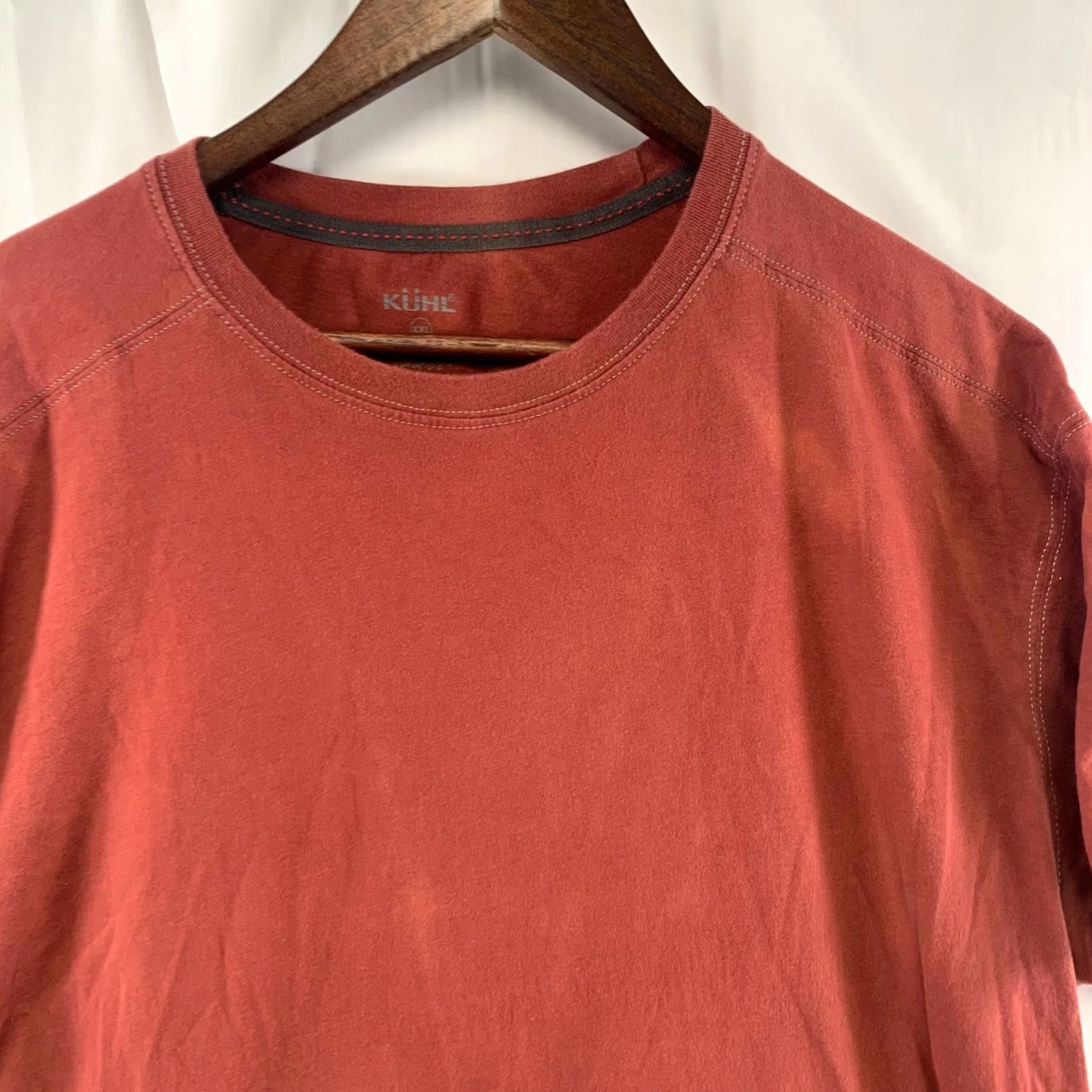 Vintage Kuhl Red Wildfibre Organic Cotton T-Shirt Mens XXL Short Sleeve Outdoor Tee Size US XXL / EU 58 / 5 - 2 Thumbnail