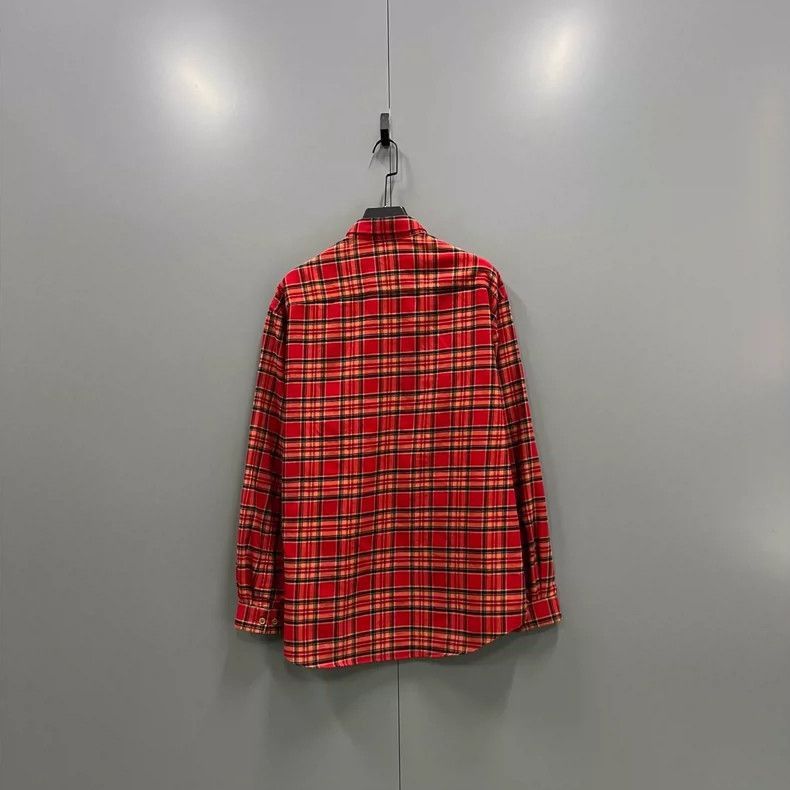 Gucci GUCCI Plaid Logo Shirt Size 50-2505 Size US L / EU 52-54 / 3 - 2 Thumbnail