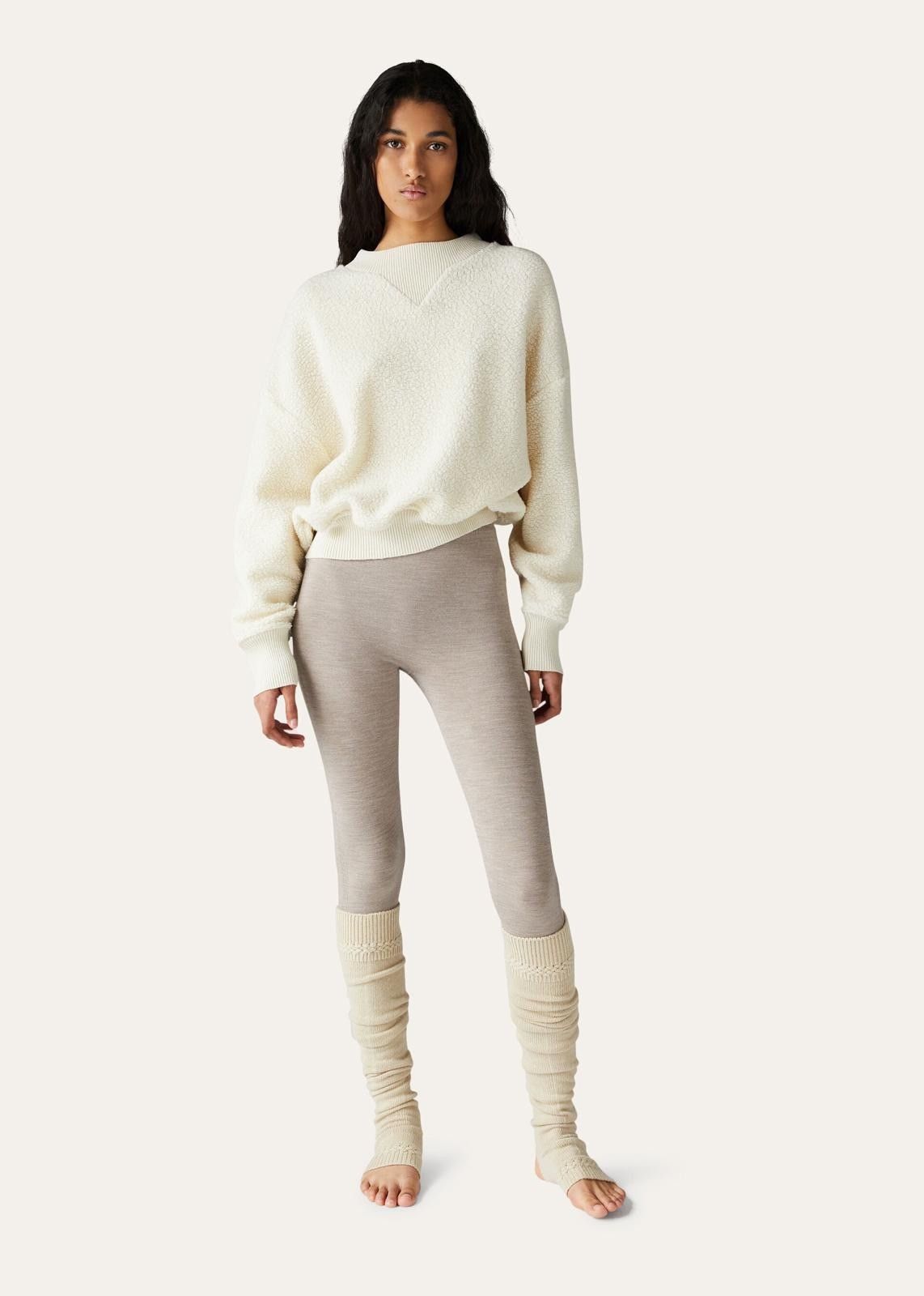 Loro Piana o1srvl11e1124 Cocooning Cropped Crew-Neck Sweatshirt Size XS / US 0-2 / IT 36-38 - 4 Thumbnail